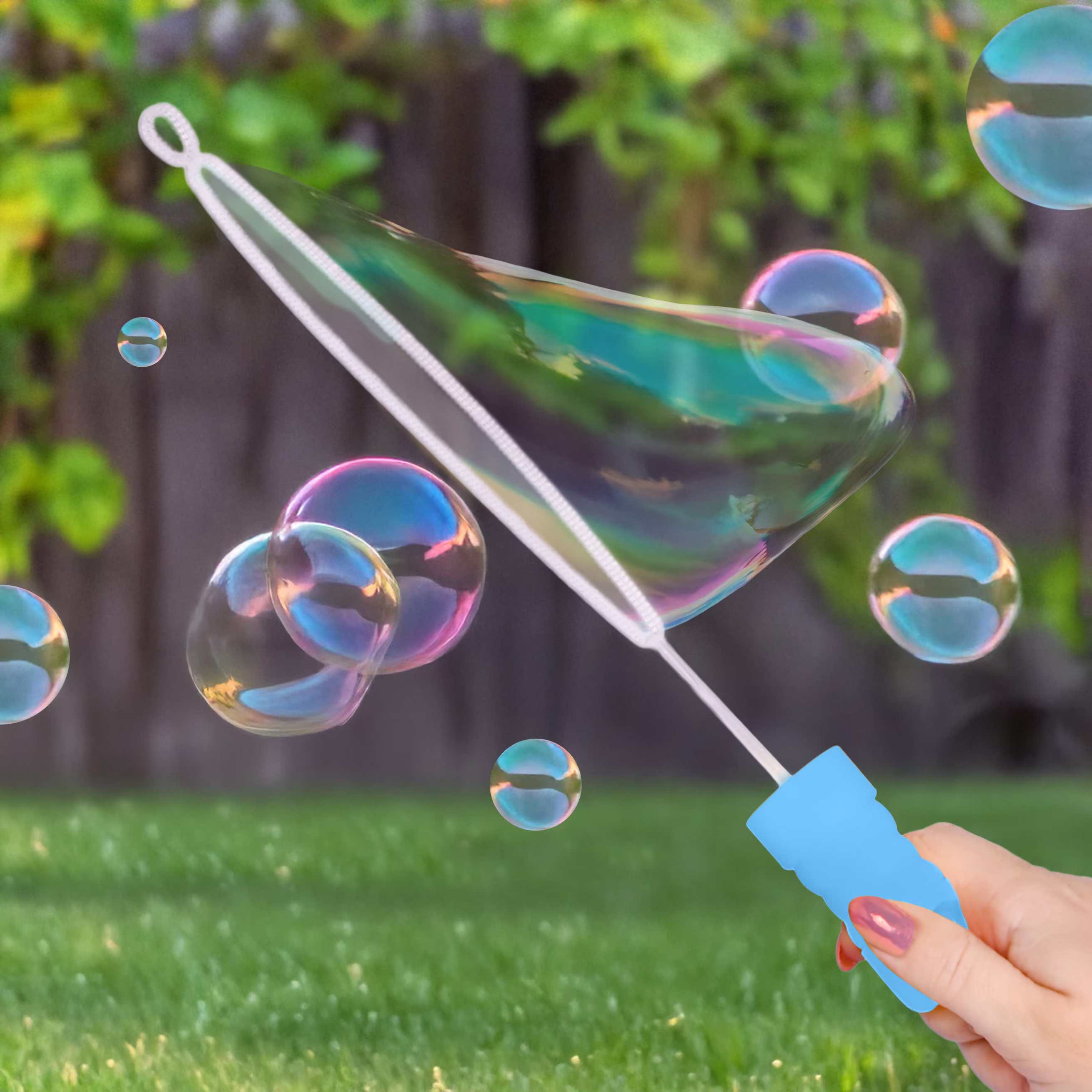 Play Day Bubble Wand, Blue, 5 oz, Single, Ages 3+