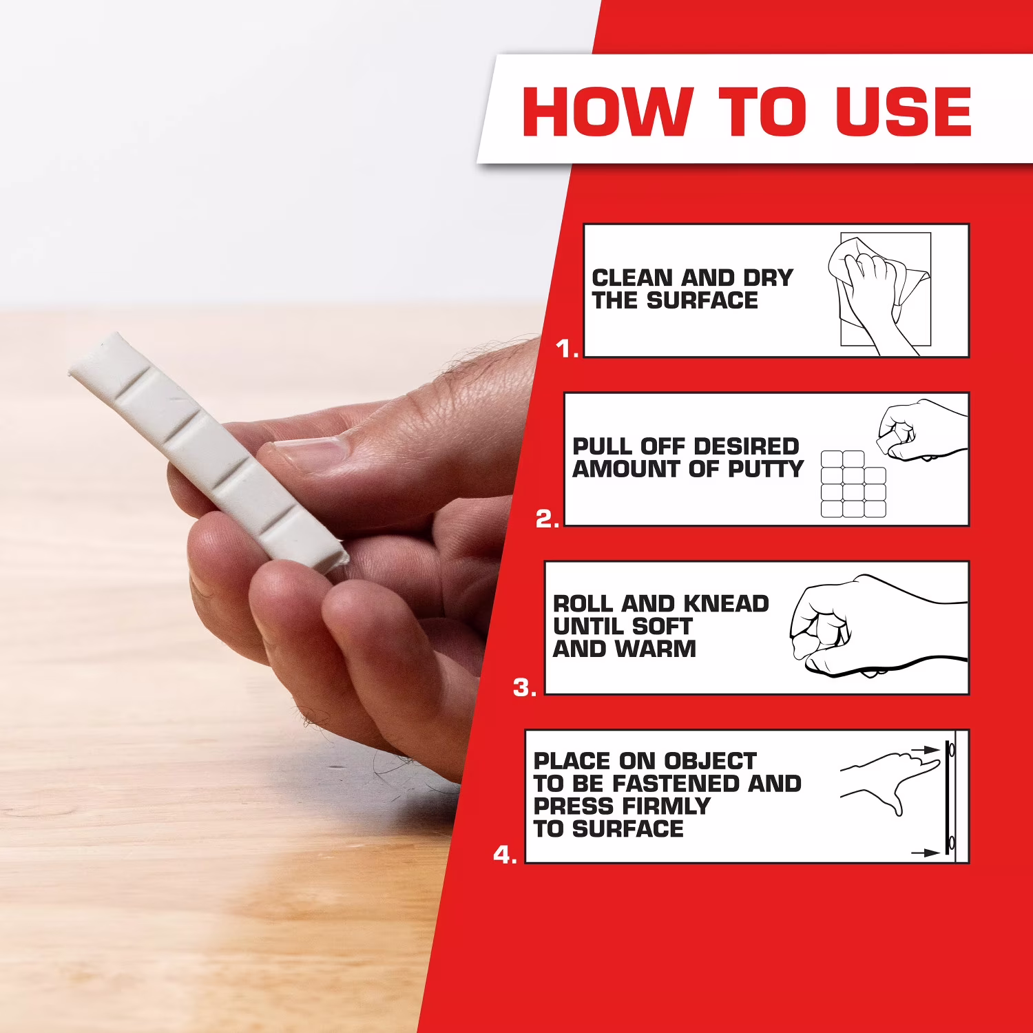 Loctite Eco Fun-Tak Mounting Putty, Pack of 1, White 2 oz Wallet