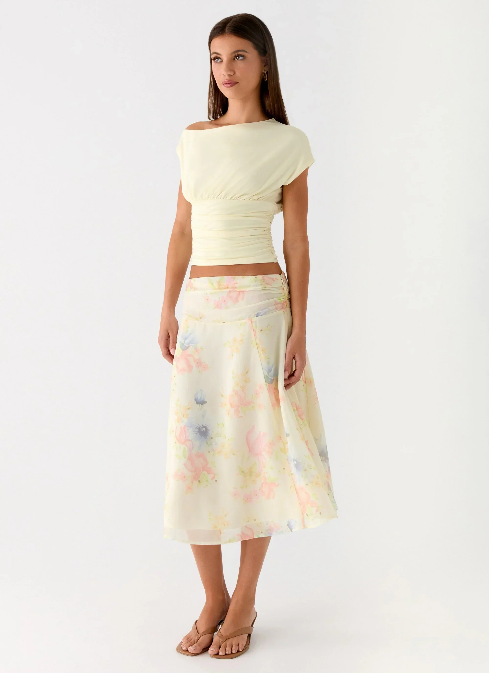 Valley Midi Skirt - Spring Meadow