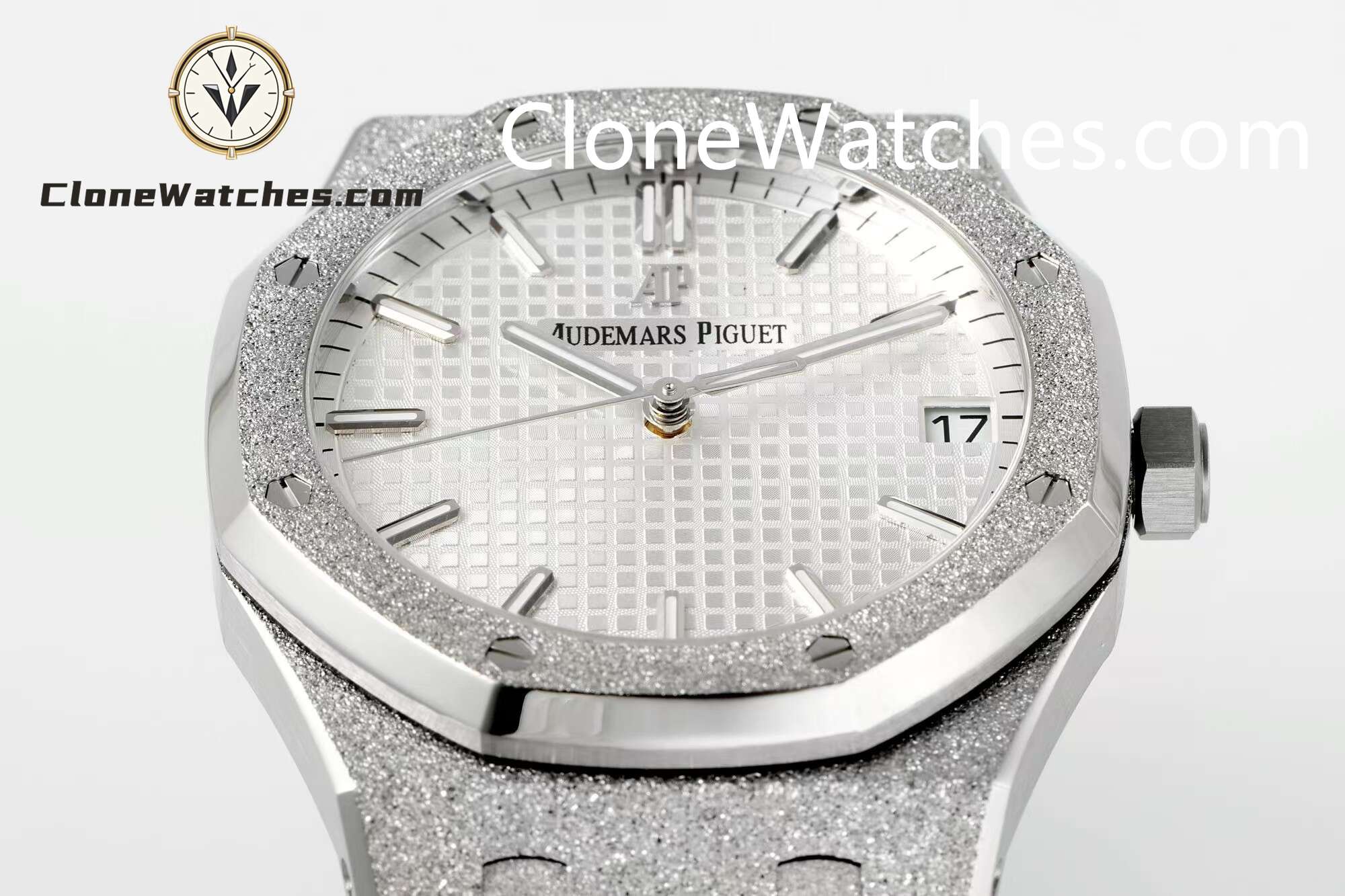 Audemars Piguet Super Clone Watches 1:1 Royal Oak Frost 15500 White Dial