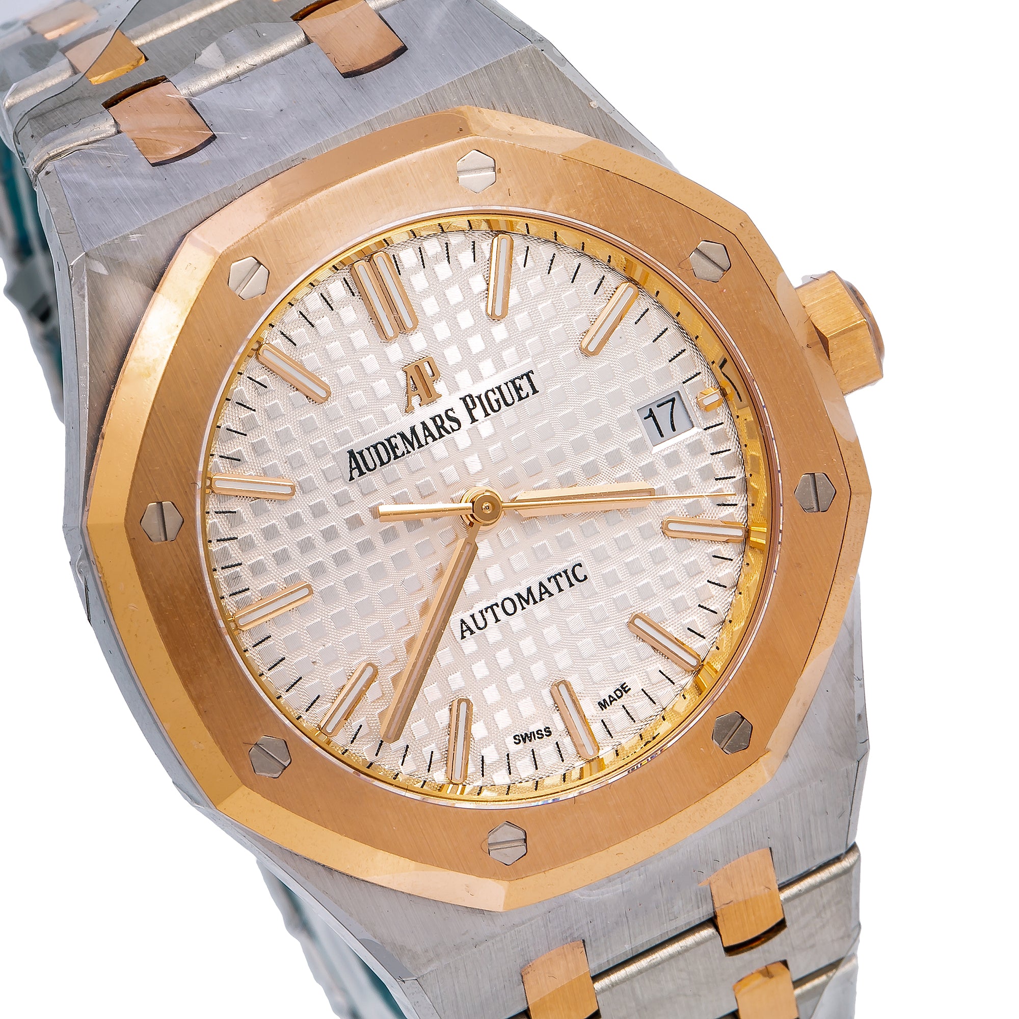 Audemars Piguet Royal Oak Selfwinding 15450SR 37MM White Dial With Two Tone Bracelet