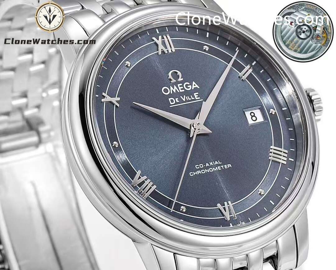 OMEGA Super Clone Watches 1:1 De Ville Prestige 424.10.40.20.03.002 39.5MM