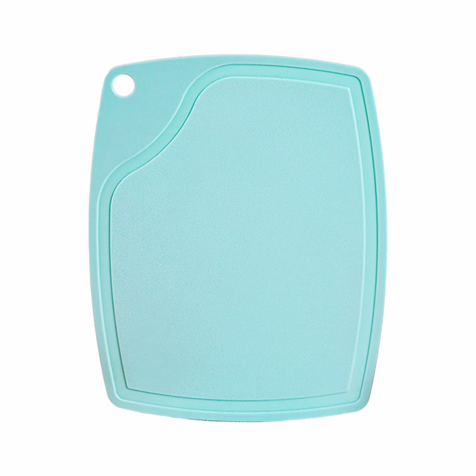 CuiLiyq Small Plastic Cutting Board, 7.5 x 6 Inch Chopping Board for Kitchen, Dishwasher Safe Board with Juice Grooves for Fruit Vegetable Meat, Blue
