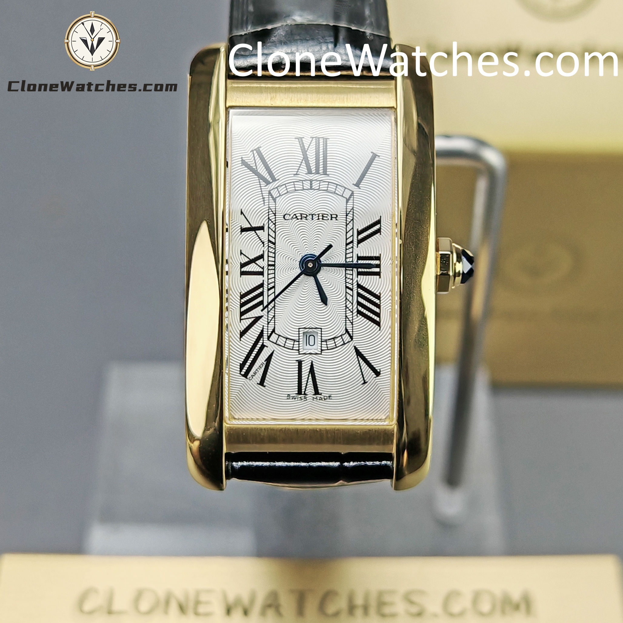 Cartier Super Clone Watches 1:1 Tank Américaine Quartz Movement Silver White Dial 41.6*22.6MM W2620030