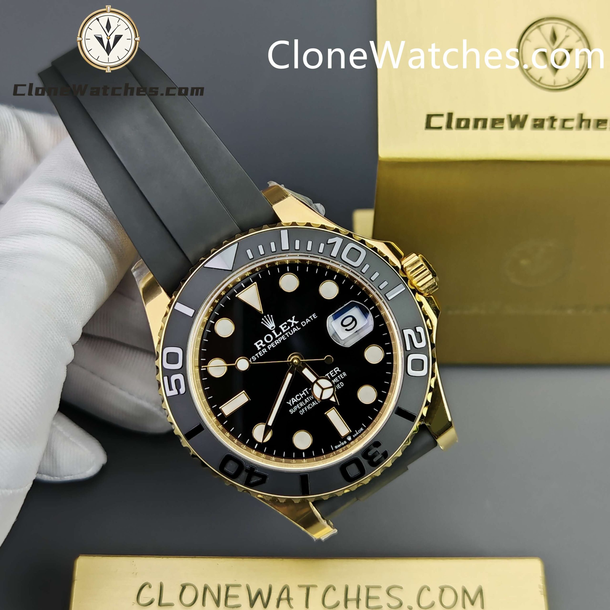 Rolex Super Clone Watches 1:1 Yacht Master 18k Gold 226658 3235 Movement