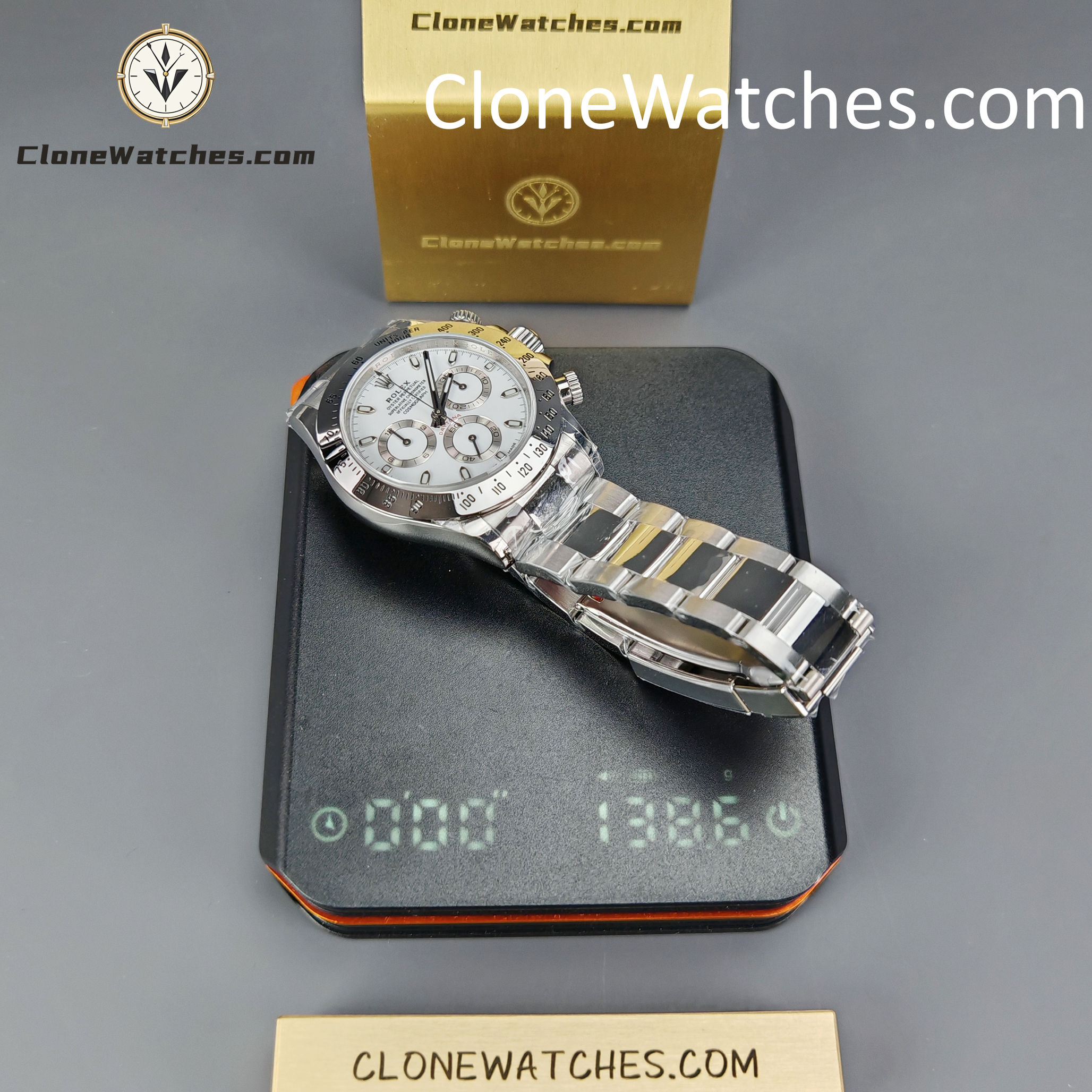 Rolex Super Clone Watches 1:1 Daytona White Dial M116520-78590 4130 Movement