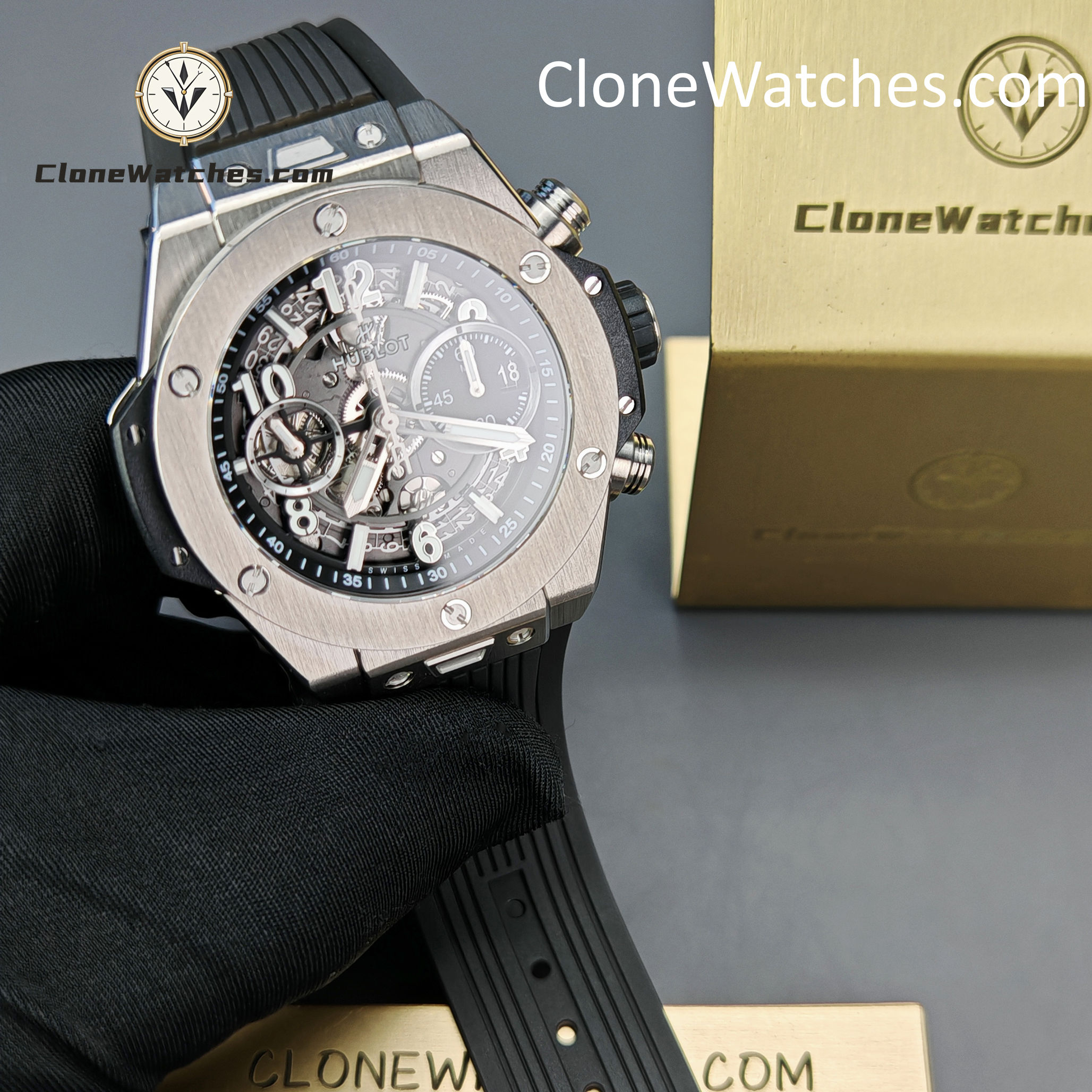 Hublot Super Clone Watches 1:1 Big Bang Unico 42mm Titanium Case 441.NX.1171.RX