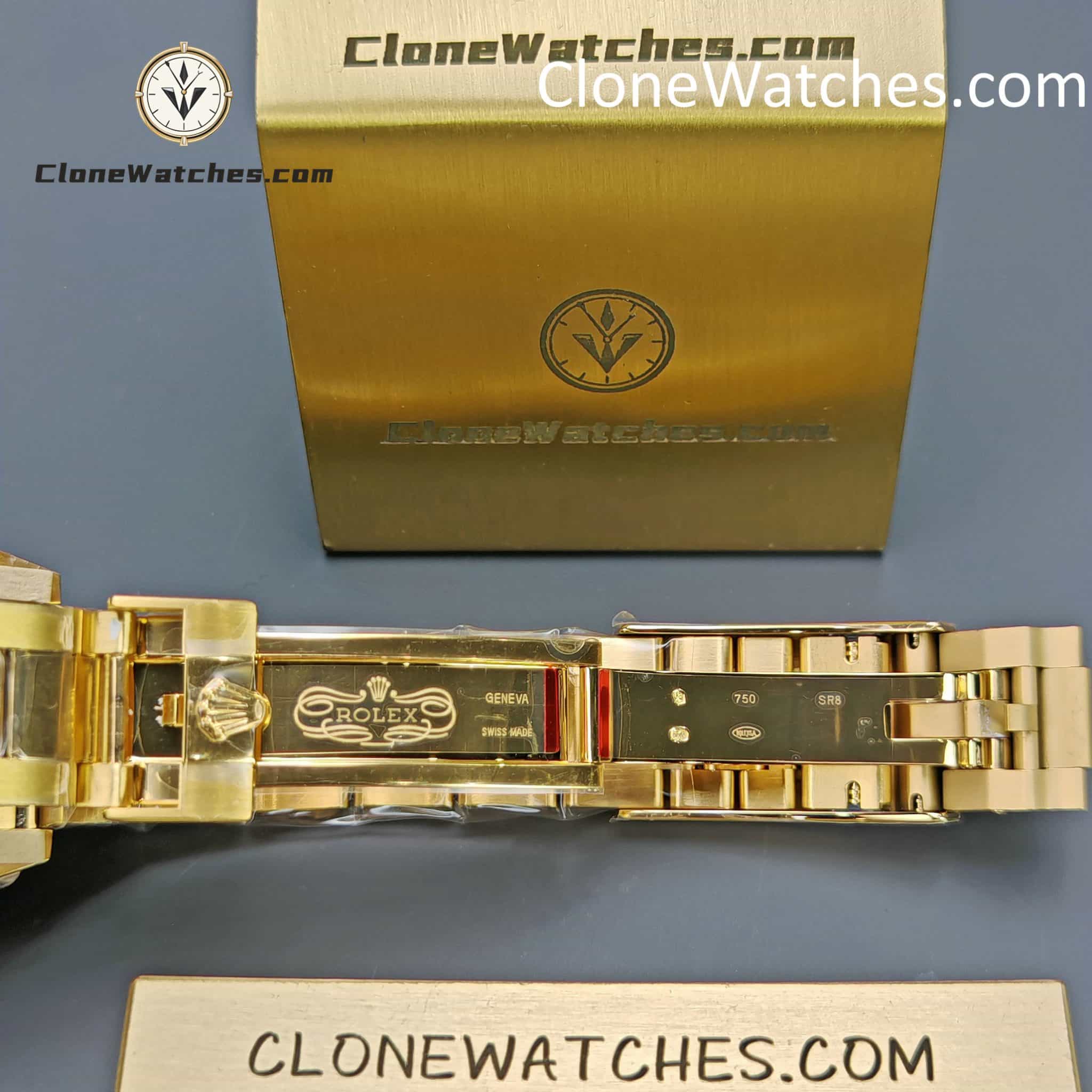 Rolex Super Clone Watches 1:1 18K Gold Black Dial Submariner 126618LN 3235 Movement
