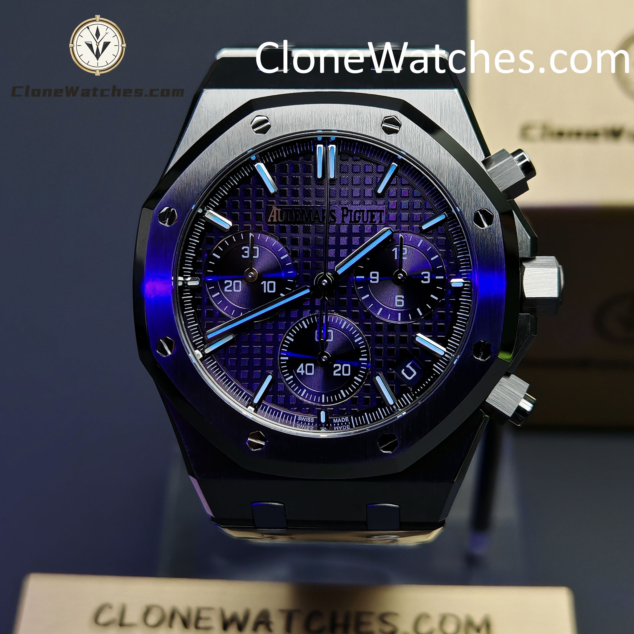 Audemars Piguet Super Clone Watches 1:1 Purple Dial 26240 Royal Oak Selfwinding Chronograph