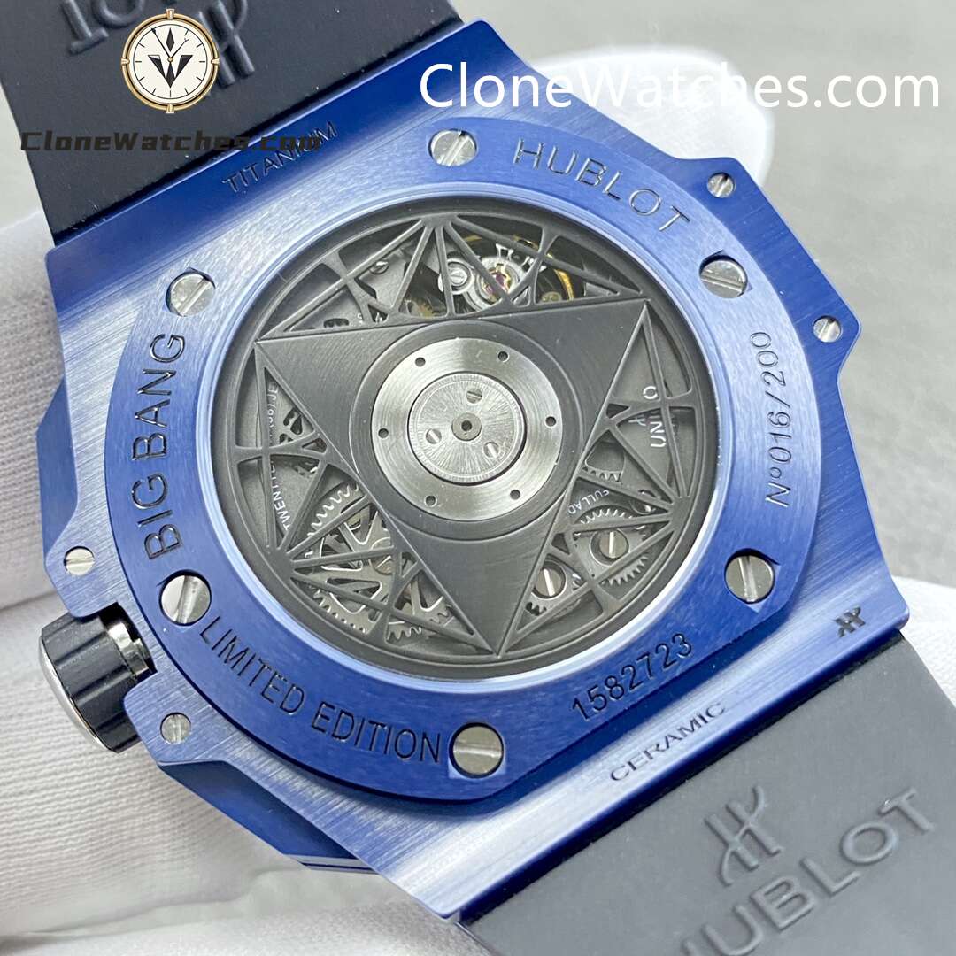 Hublot Super Clone Watches 1:1 Big Bang Unico Sang Bleu II Blue Ceramic 45MM 418.EX.5107.RX.MXM21