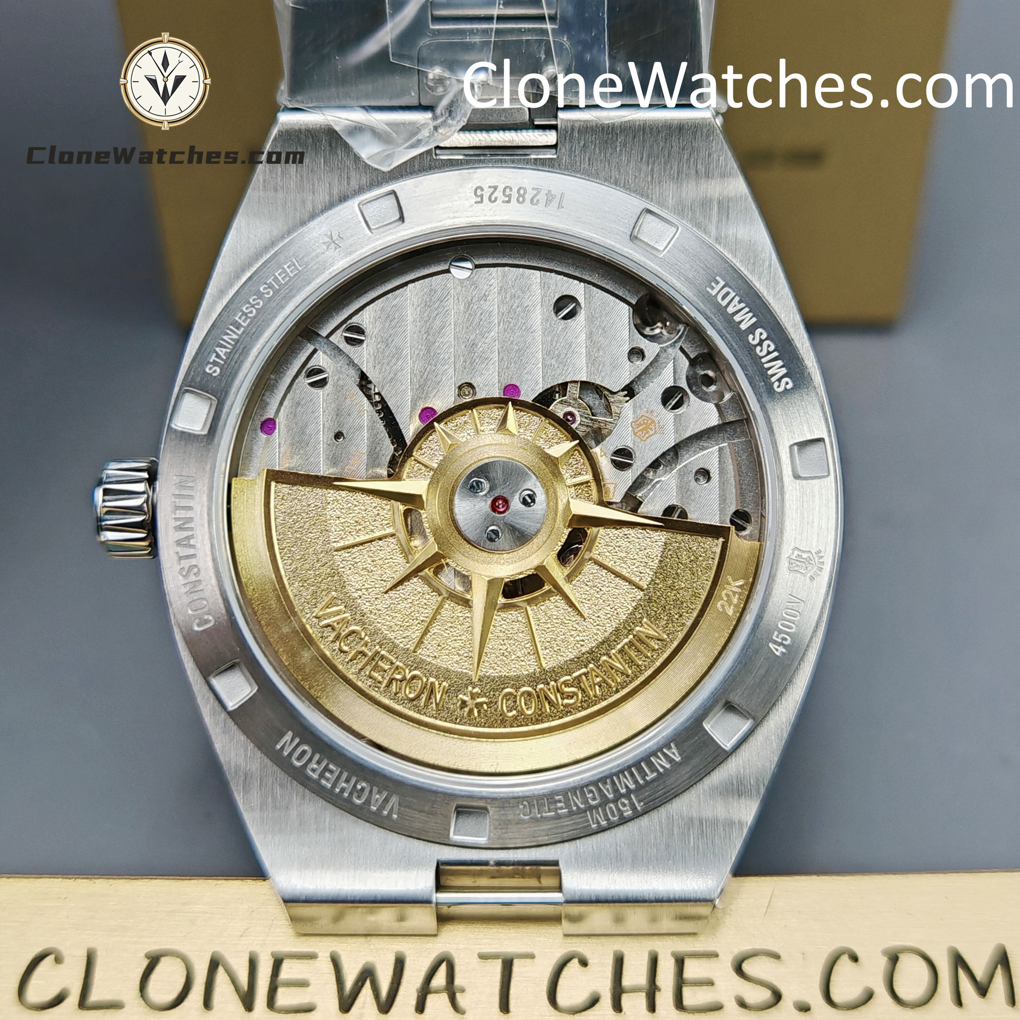 Vacheron Constantin Super Clone Watches 1:1 Overseas 4500V/210A-B126 Silvery white Dial