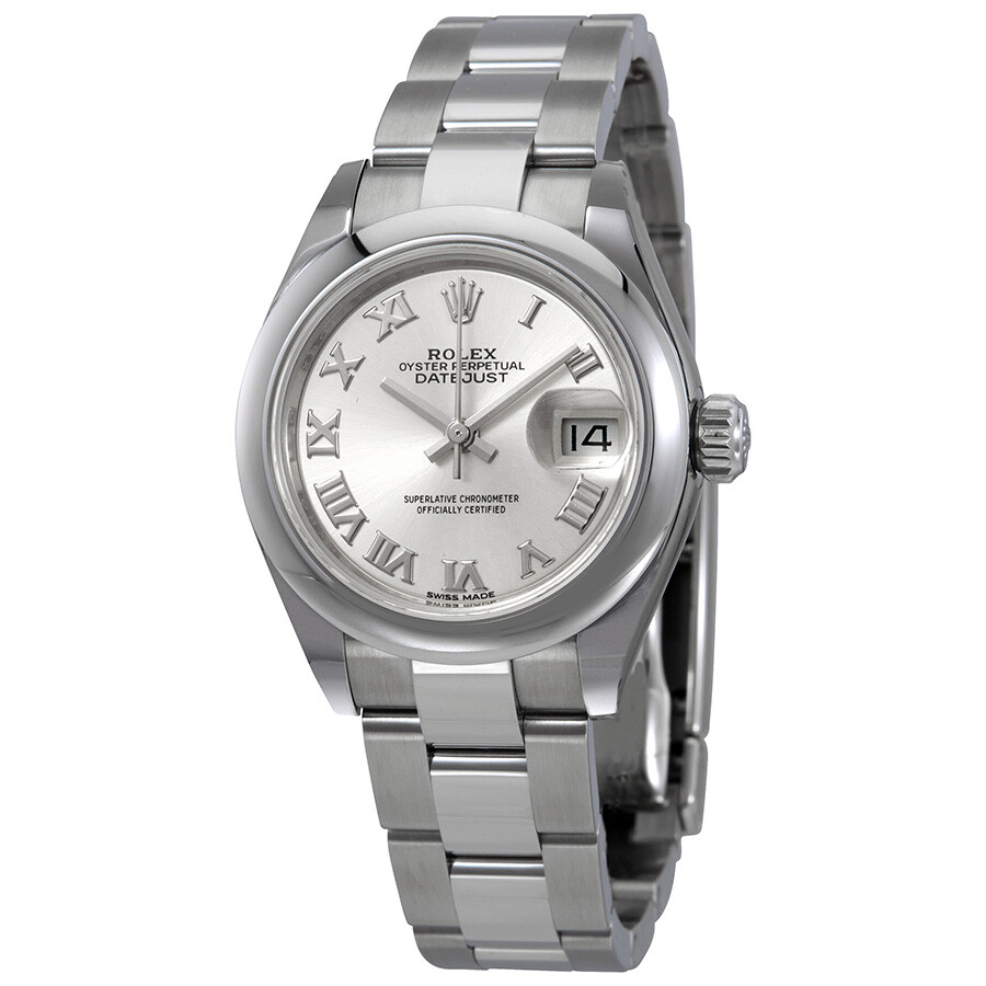 Rolex Lady Datejust Automatic Silver Dial Ladies Oyster Watch 279160SRO（Lifetime free warranty+90-days replacement service & Refund!.）