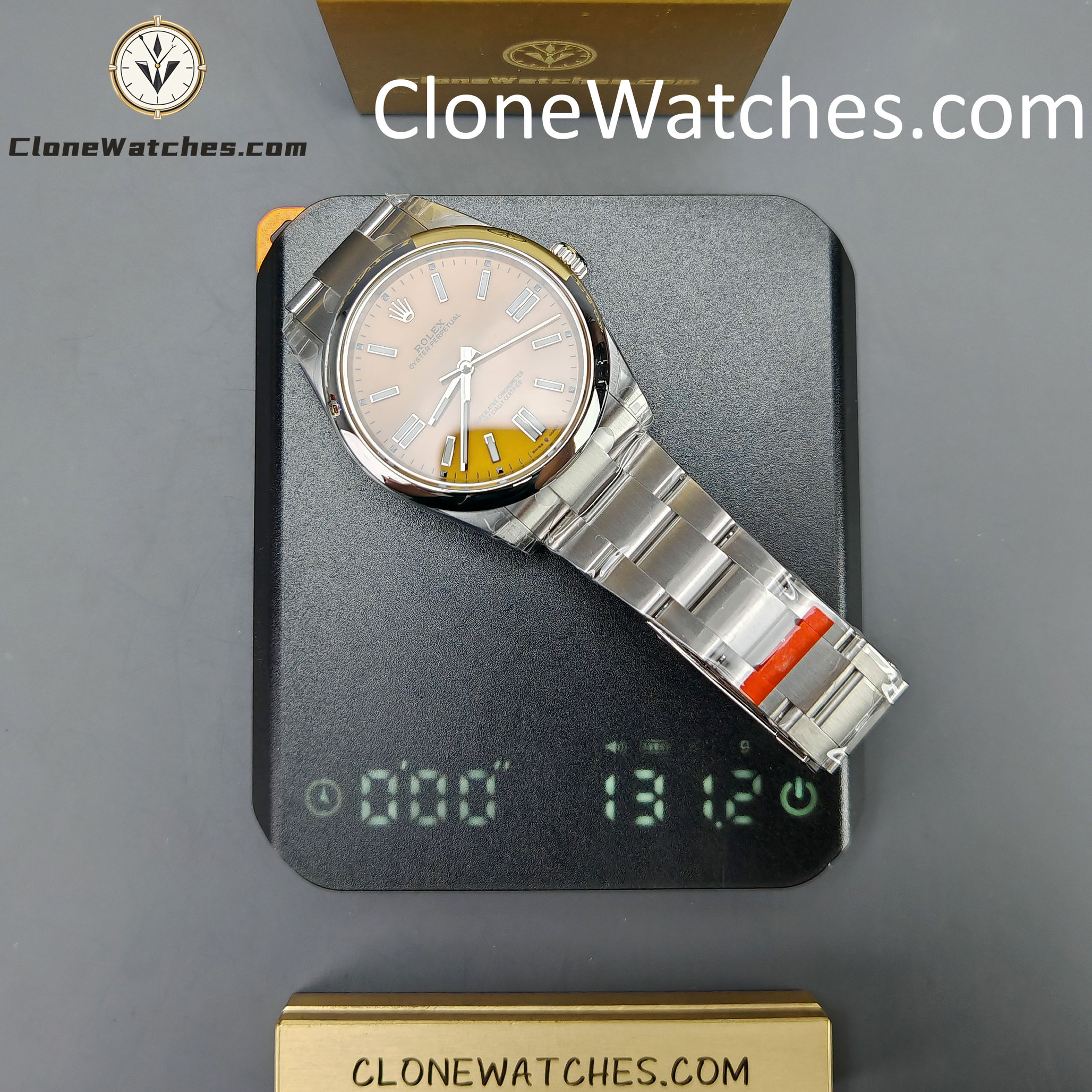 Rolex Super Clone Watches 1:1 Oyster Perpetual Yellow Dial 41mmm124300-0004 3230 Movement