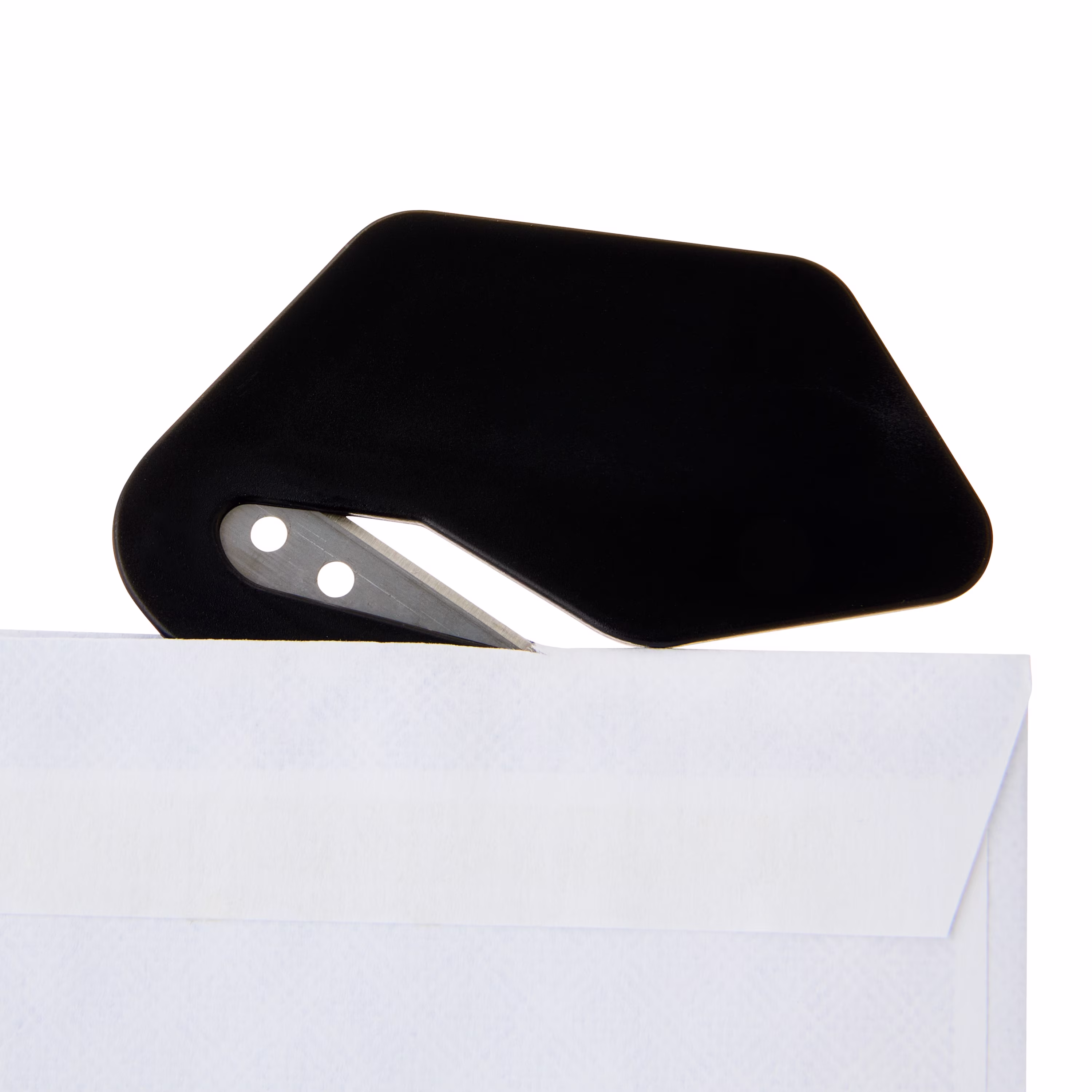 Pen+Gear Stainless Steel Blade Letter Opener, Black