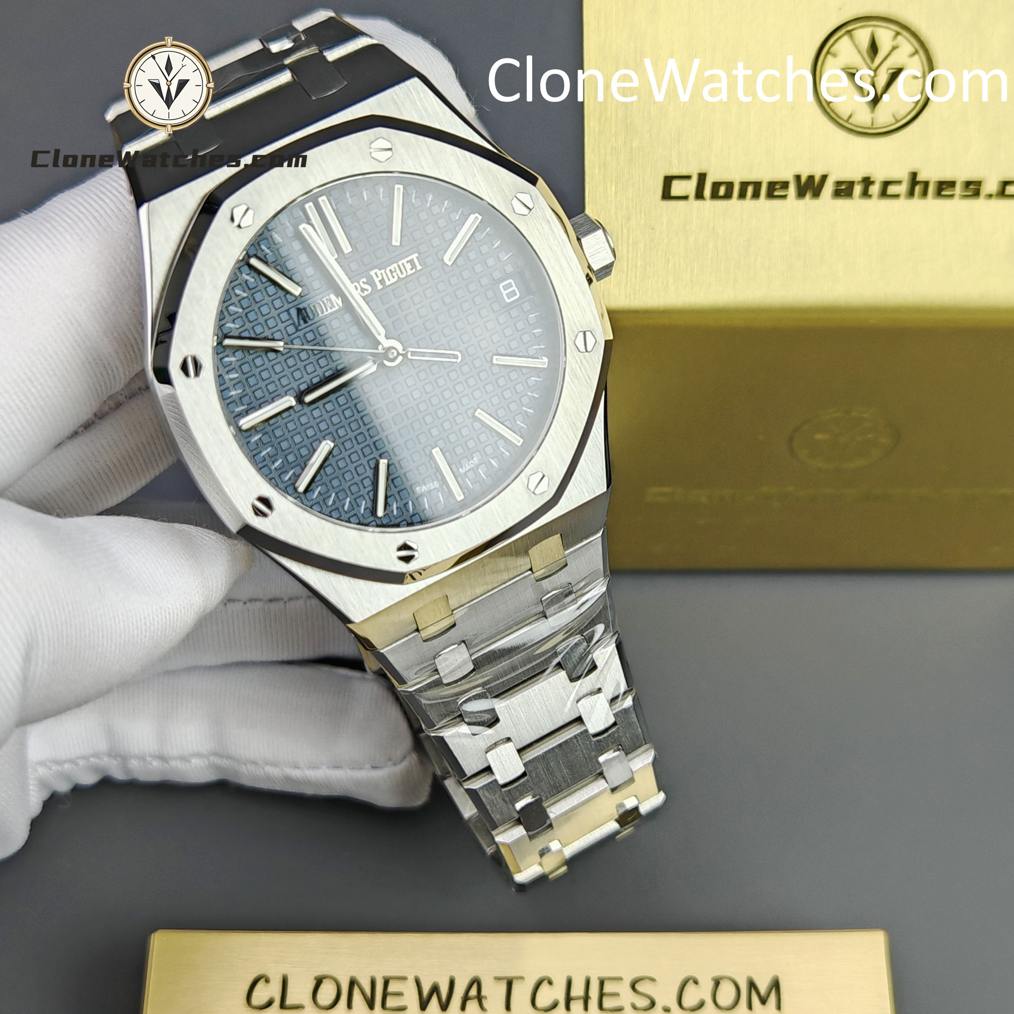 Audemars Piguet Super Clone Watches 1:1 Royal Oak 15510 Blue Dial 41MM Selfwinding