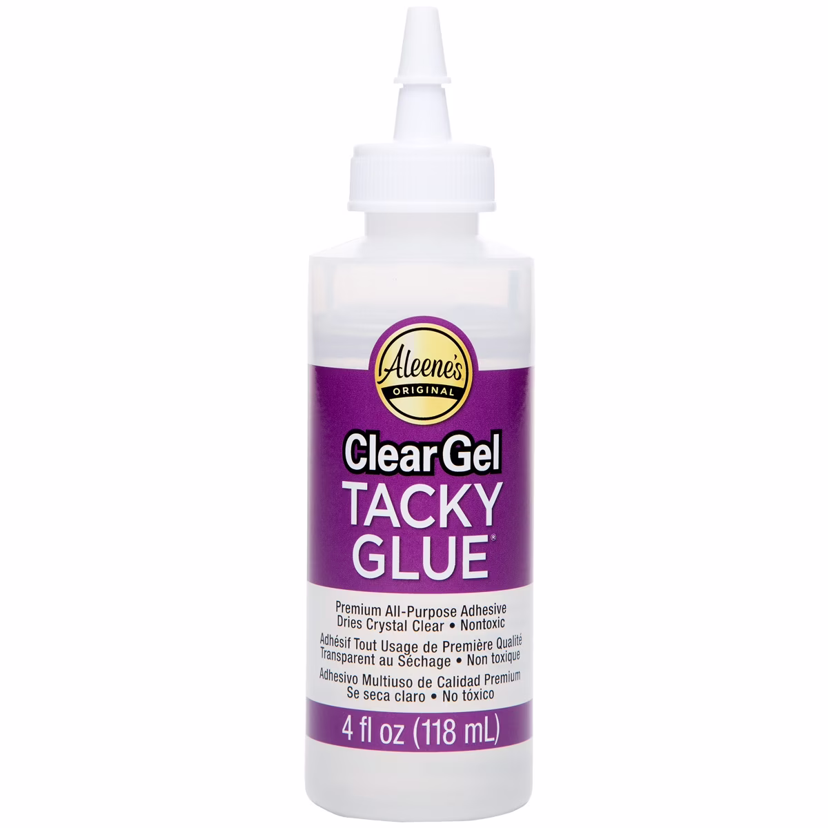 (6 pack) Aleene's Clear Gel Tacky Glue 4 fl oz, Dries Clear, Premium All-Purpose Adhesive