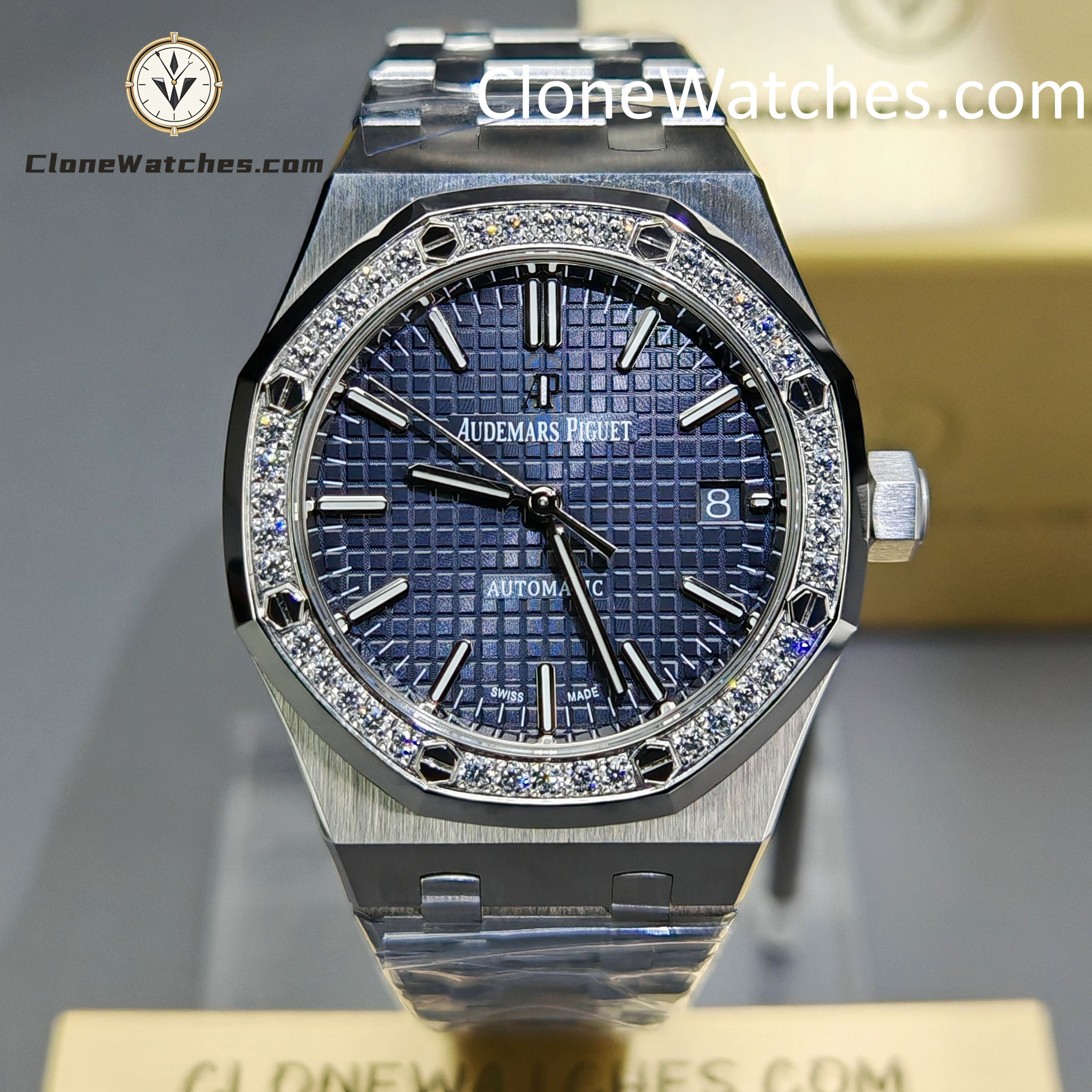 Audemars Piguet Super Clone Watches 1:1 Royal Oak 15451ST Blue Dial 37MM