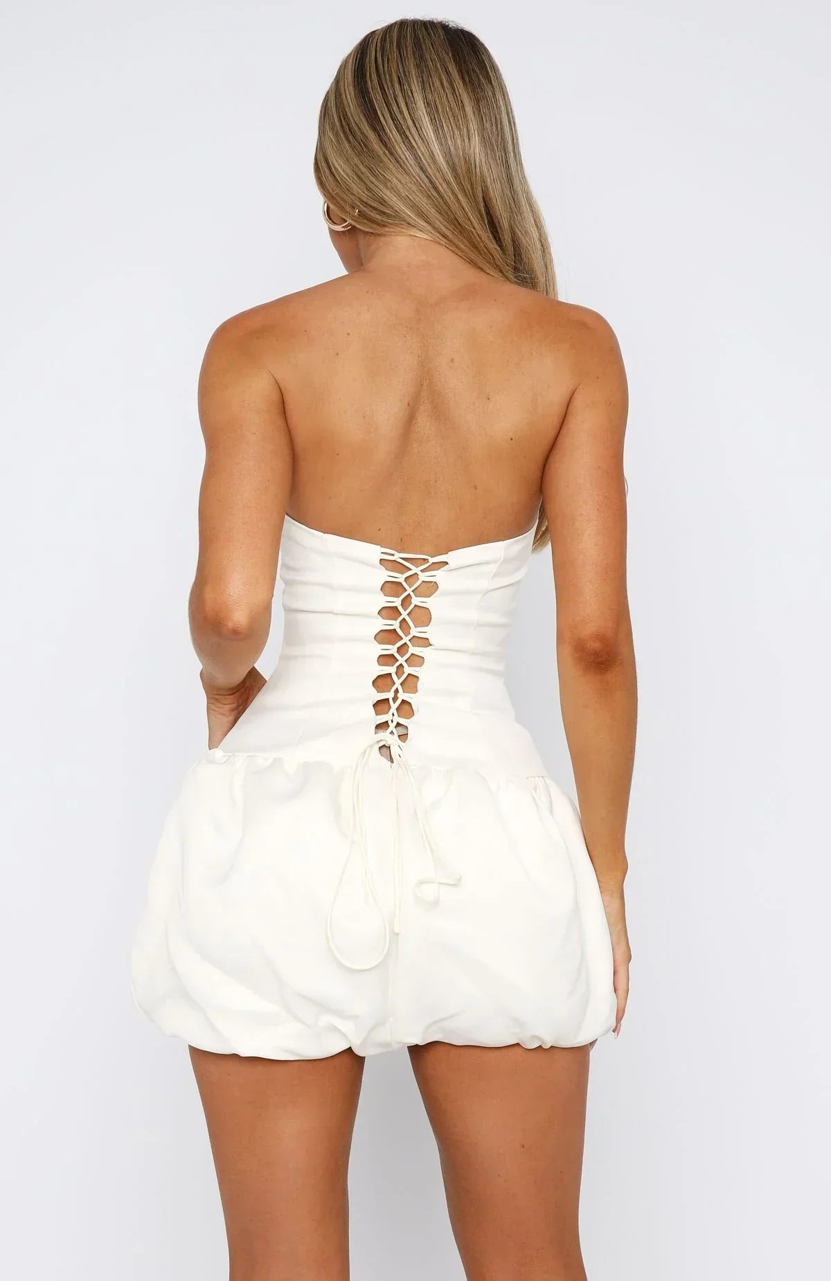 Sunshine Serenade Mini Dress Cream