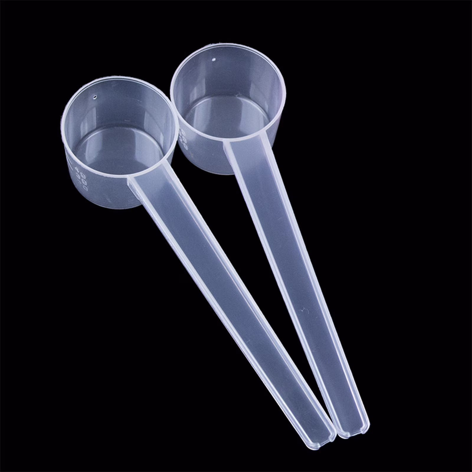 TXYRDXK 1 Teaspoon (1/3 Tablespoon | 5 mL) Long Handle Scoop for Measuring Coffee, Pet Food, Grains, Protein, Spices and Other Dry Goods (Pack of 1) (Style1-Clear)