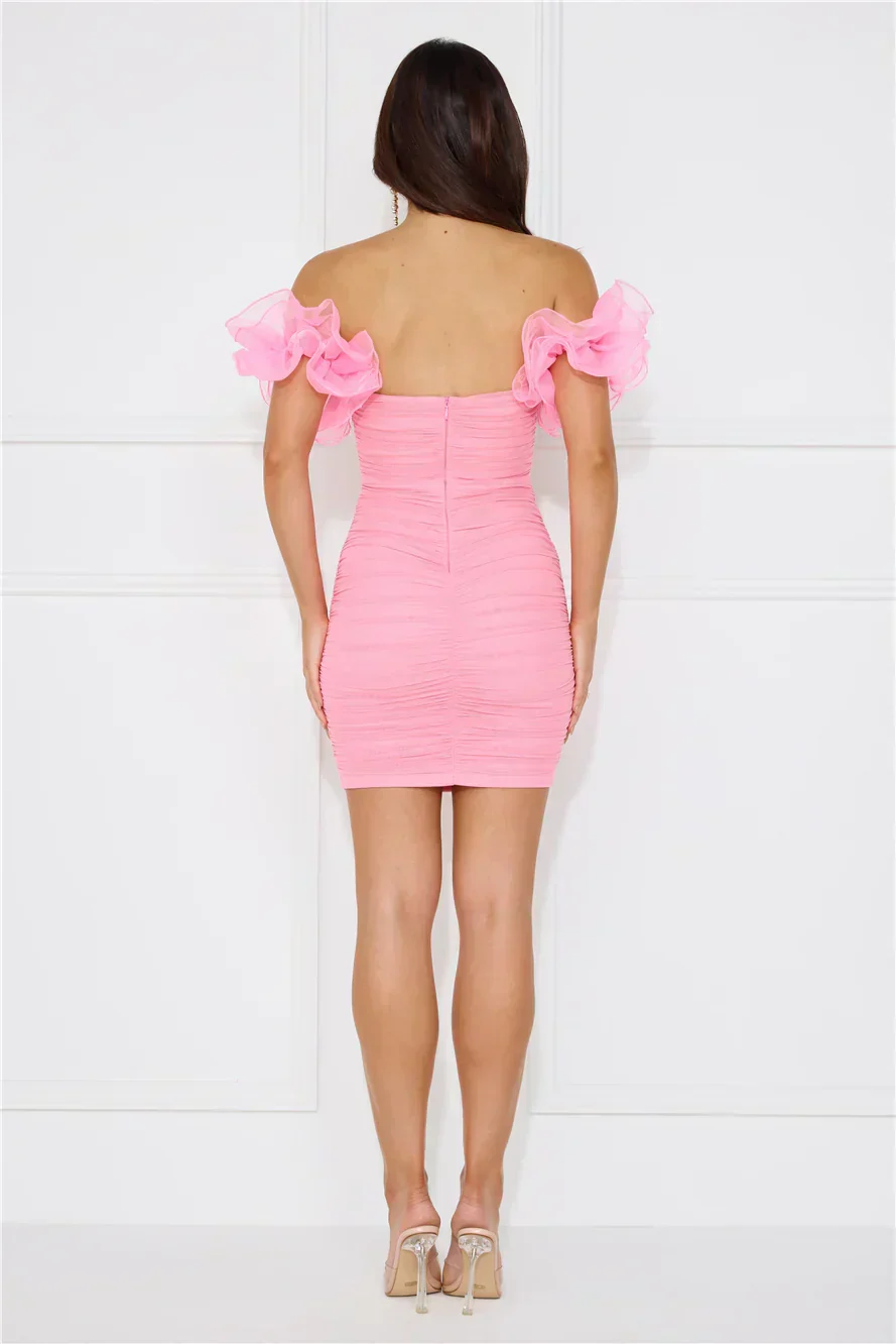 Dream Walker Mini Dress Pink
