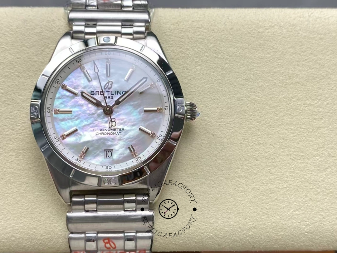 Breitling Chronomat Automatic 36mm MOP Dial A10380101A4A1 Replica