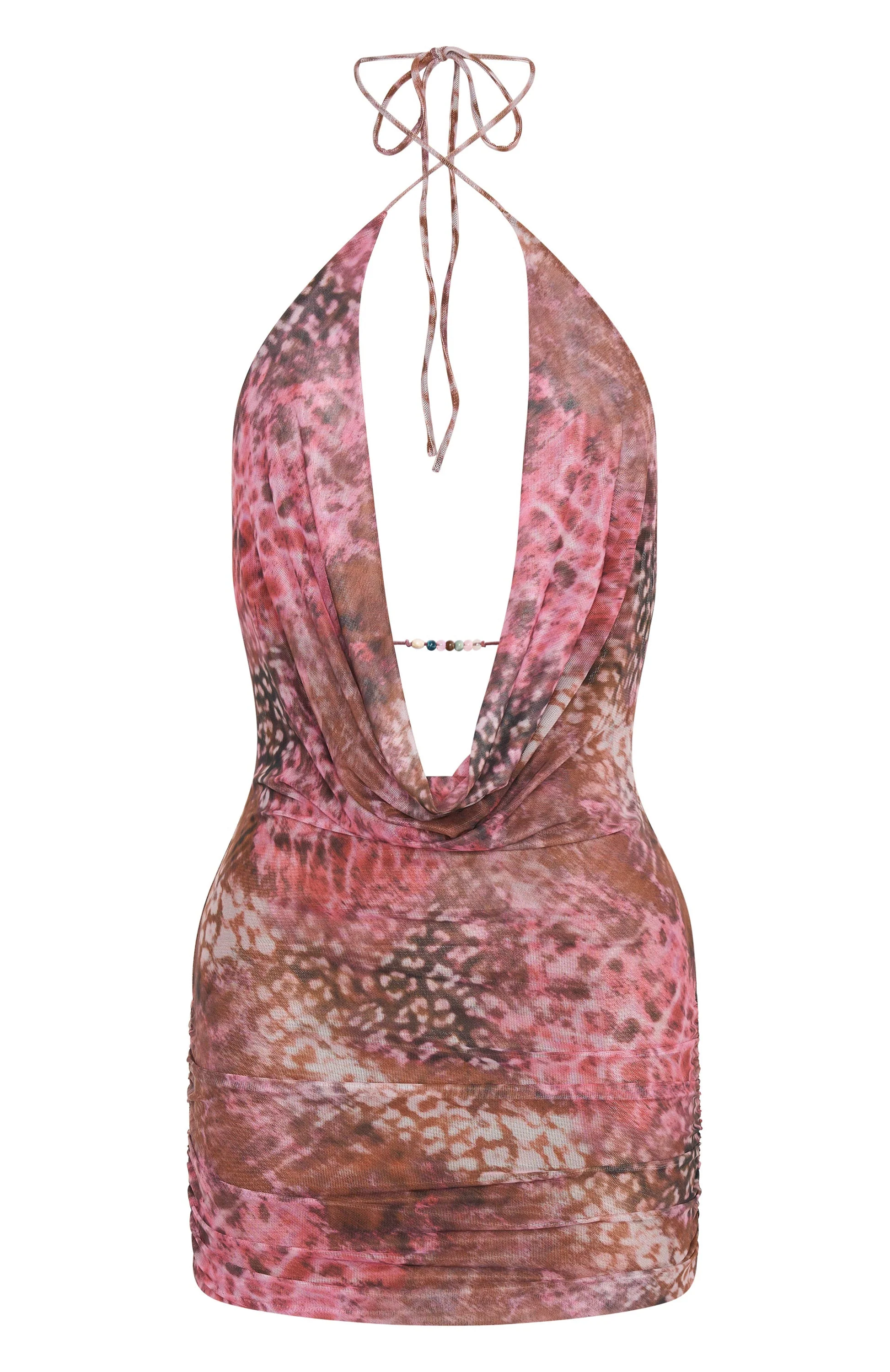 Blooming Romance Halter Mini Dress Spellbound