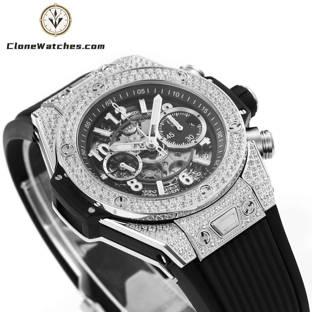 Hublot Super Clone Watches 1:1 Big Bang Unico Titanium Pavé 42mm 441.NX.1171.RX.1704