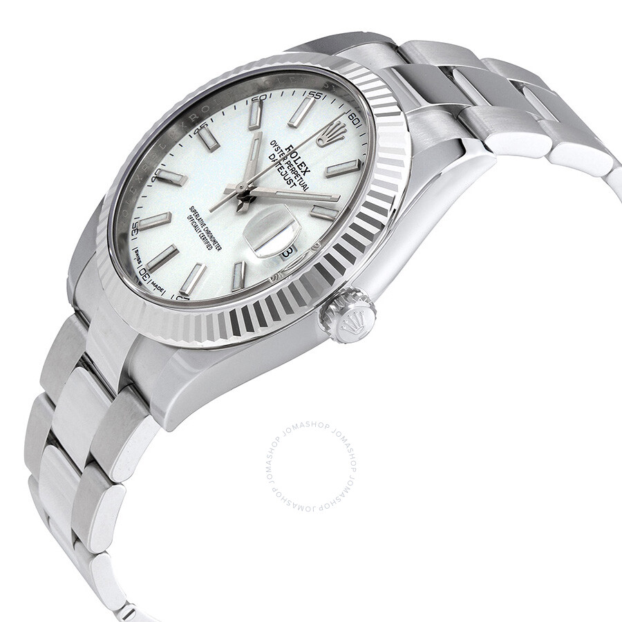 Rolex Datejust 41 White Dial Oyster Automatic Men s Watch 126334WSO（Lifetime free warranty+90-days replacement service & Refund!.）
