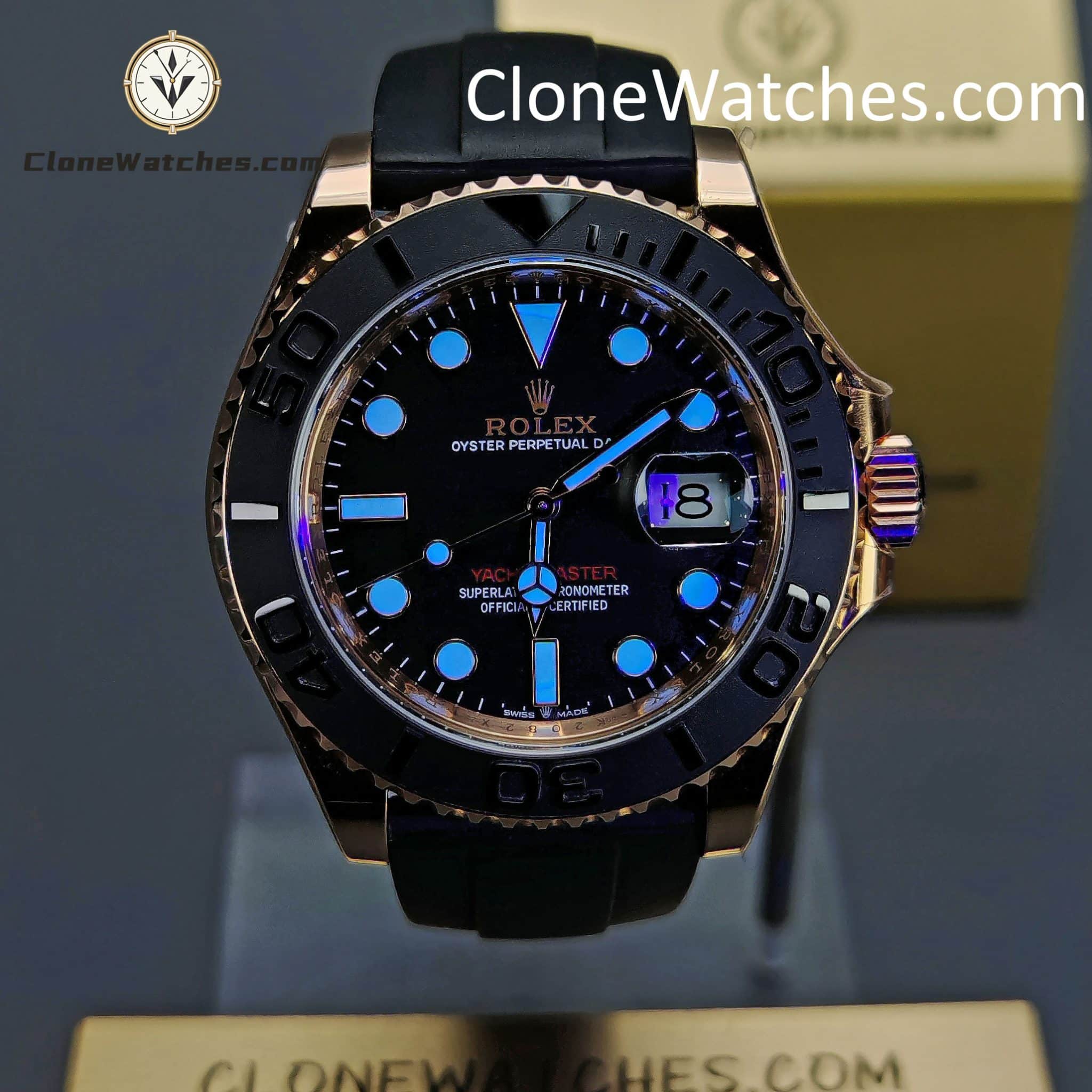 Rolex Super Clone Watches 1:1 Yacht Master 18k Rose Gold m126655-0002 3235 Movement