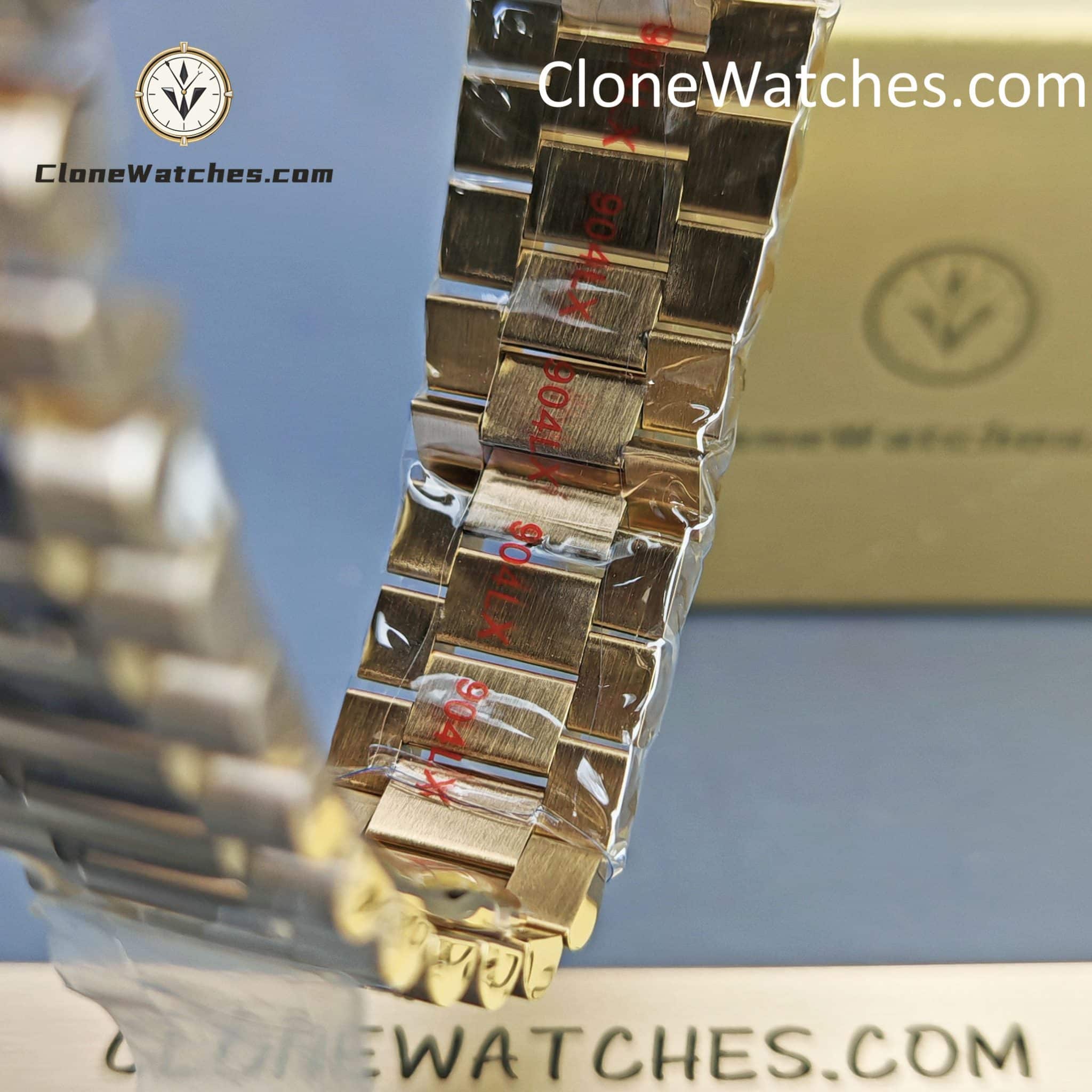 Rolex Super Clone Watches 1:1 Day Date 18K Gold Green Roman Dial 40mm m228238 3255 Movement