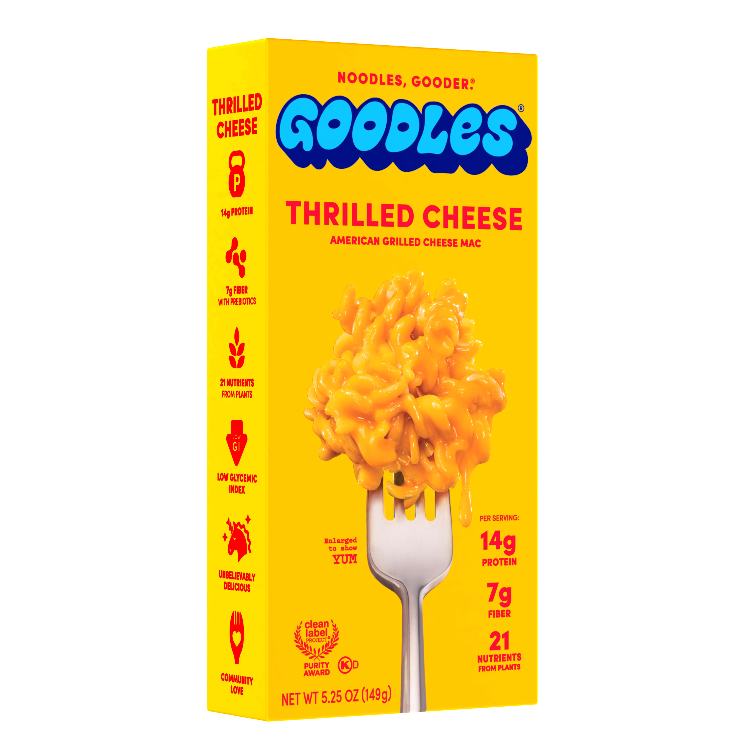 Goodles Mac & Cheese Thrilled Grilled Cheese Flavored Mac; Shelf Stable; 5.25 oz