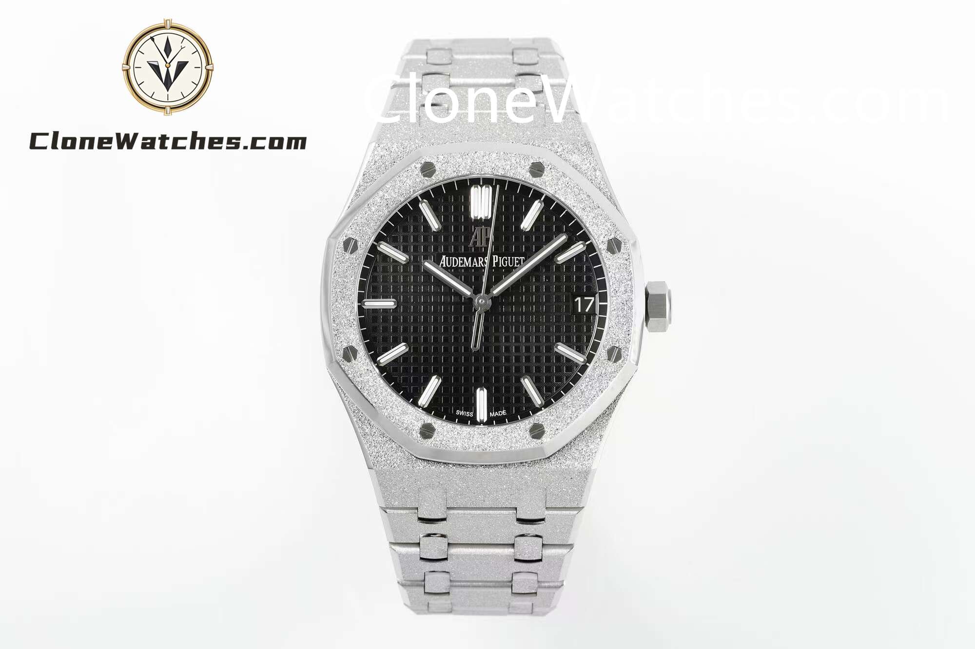 Audemars Piguet Super Clone Watches 1:1 Royal Oak Frost 15500 Black Dial
