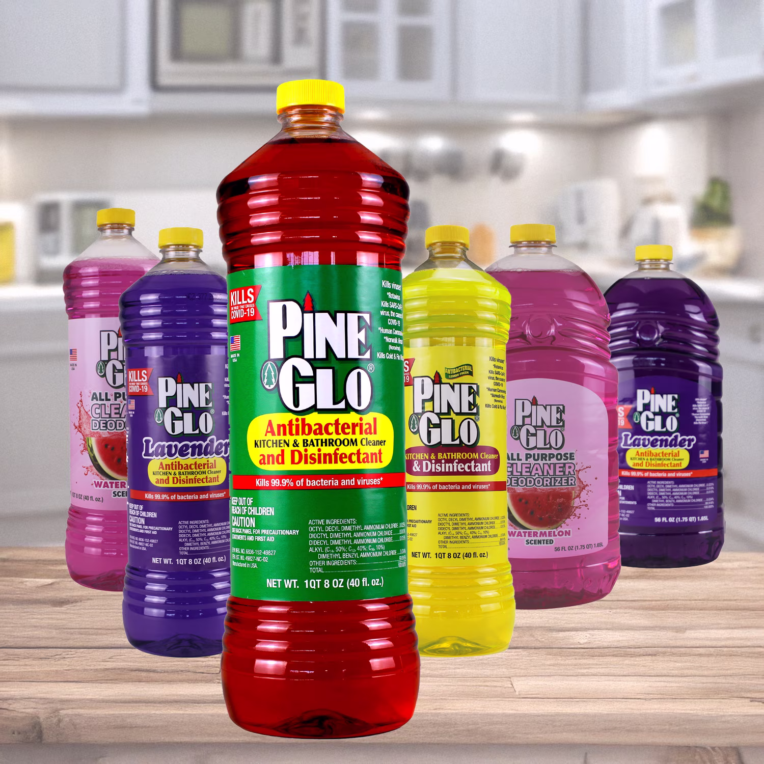 Pine Glo Antibacterial Disinfectant Cleaner, 40 Oz