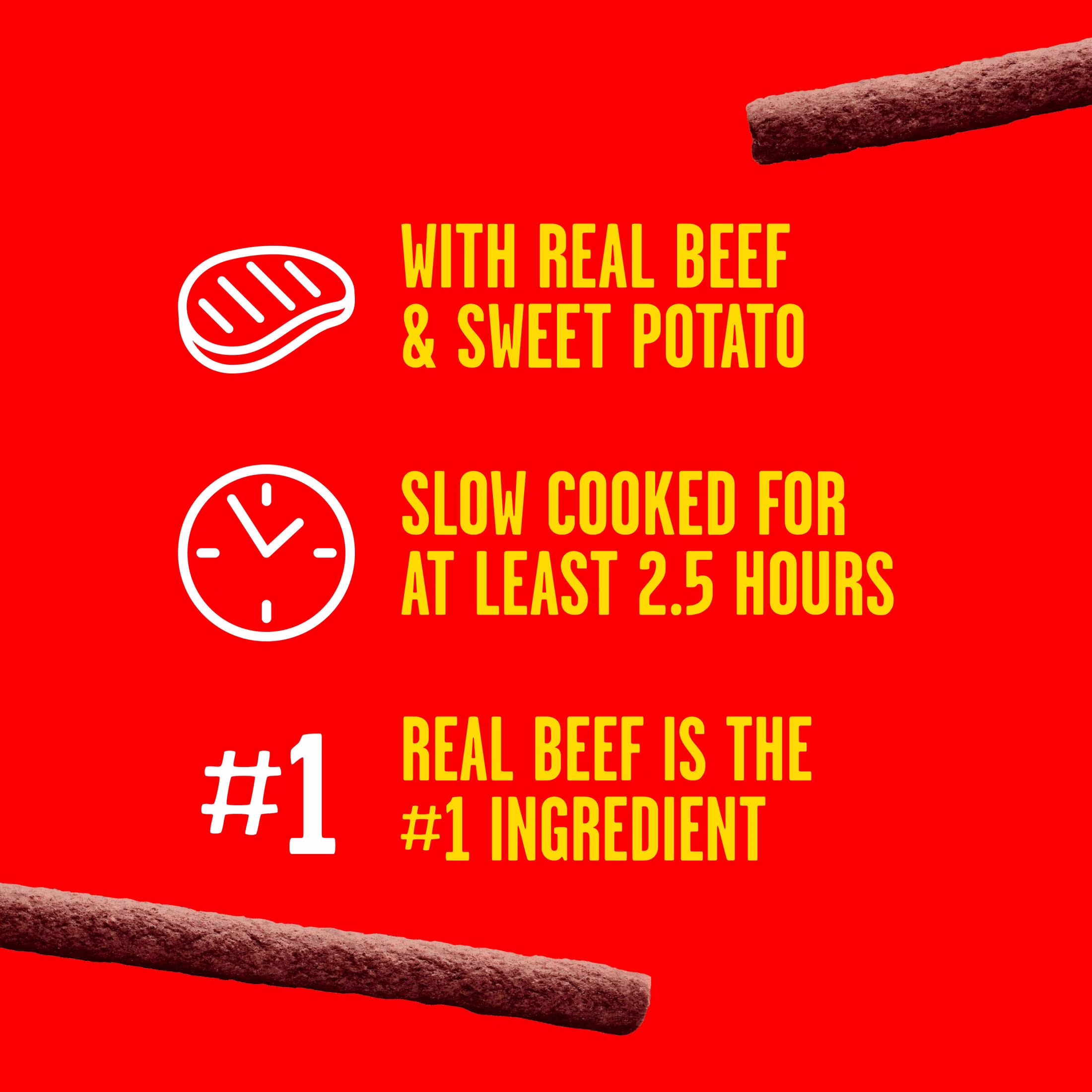 Pup Peroni Mix Stix Dog Treats With Real Beef + Sweet Potato, 5.6 oz Bag