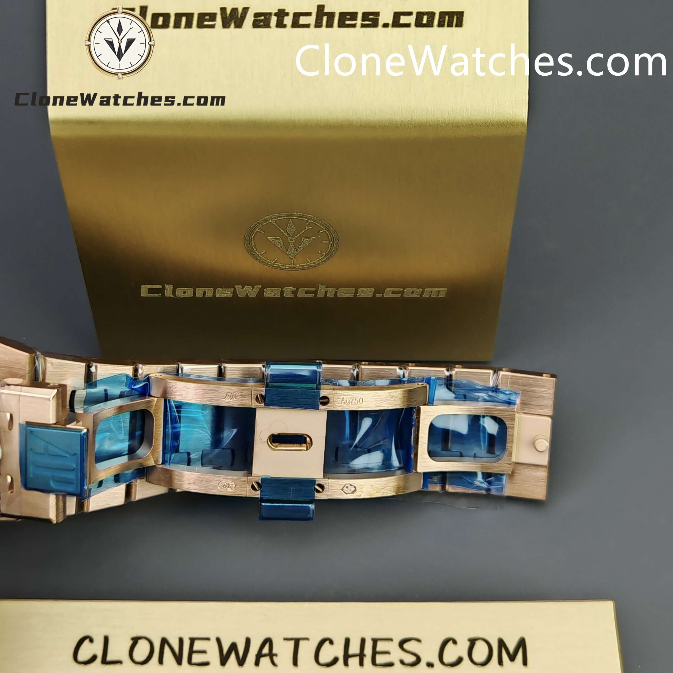 Audemars Piguet Super Clone Watches 1:1 Royal Oak 15510 Rose Gold Blue Dial 41MM