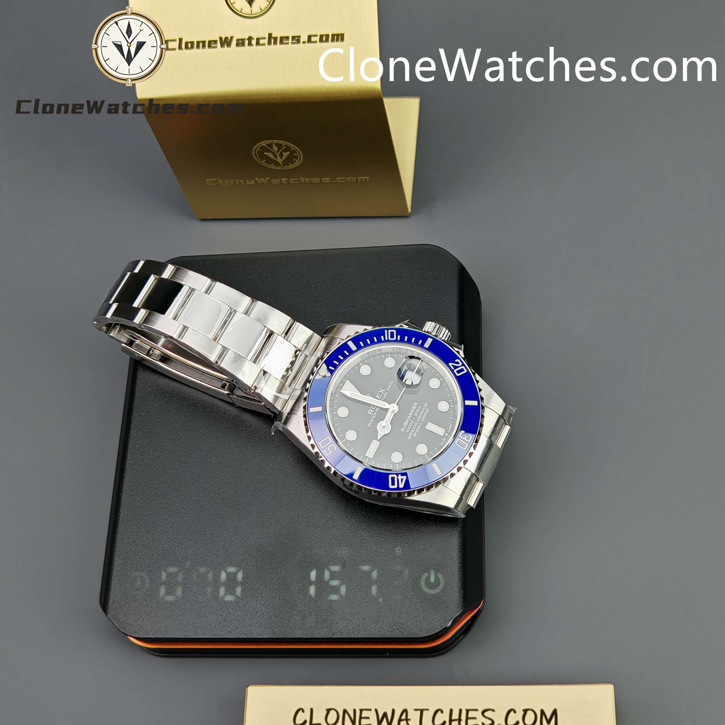 Rolex Super Clone Watches 1:1 Submariner Blue Bezel m126619lb 3235 Movement