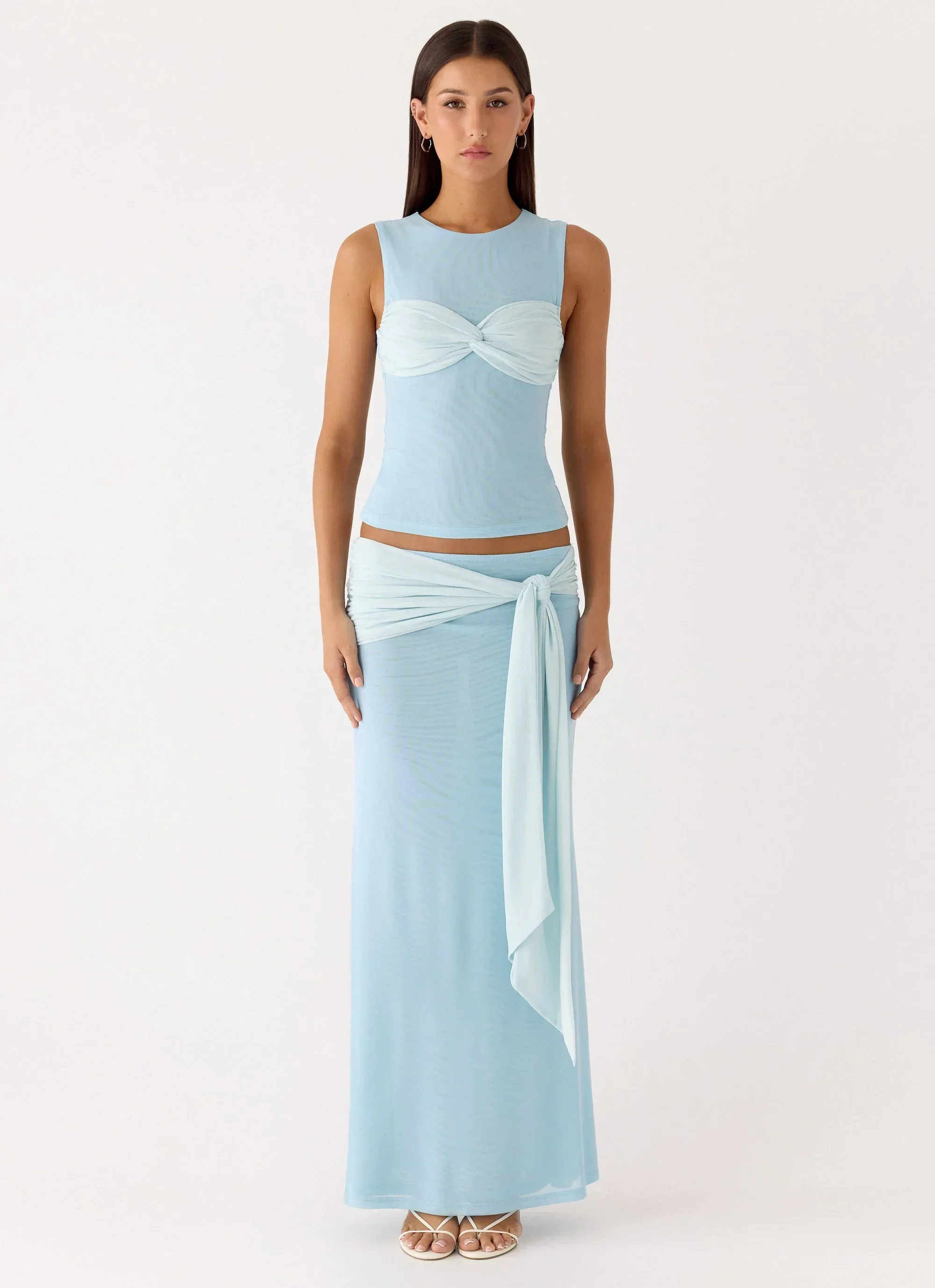 Delani Maxi Skirt - Blue