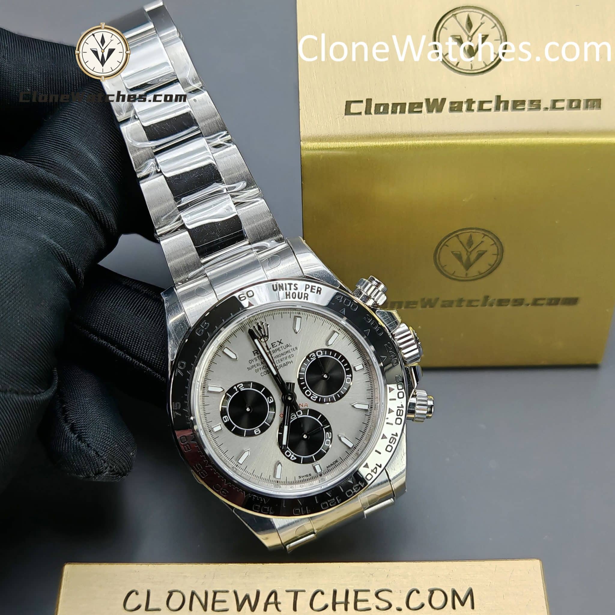 Rolex Super Clone Watches 1:1 Daytona Silver Dial M126509-0003 4131 Movement