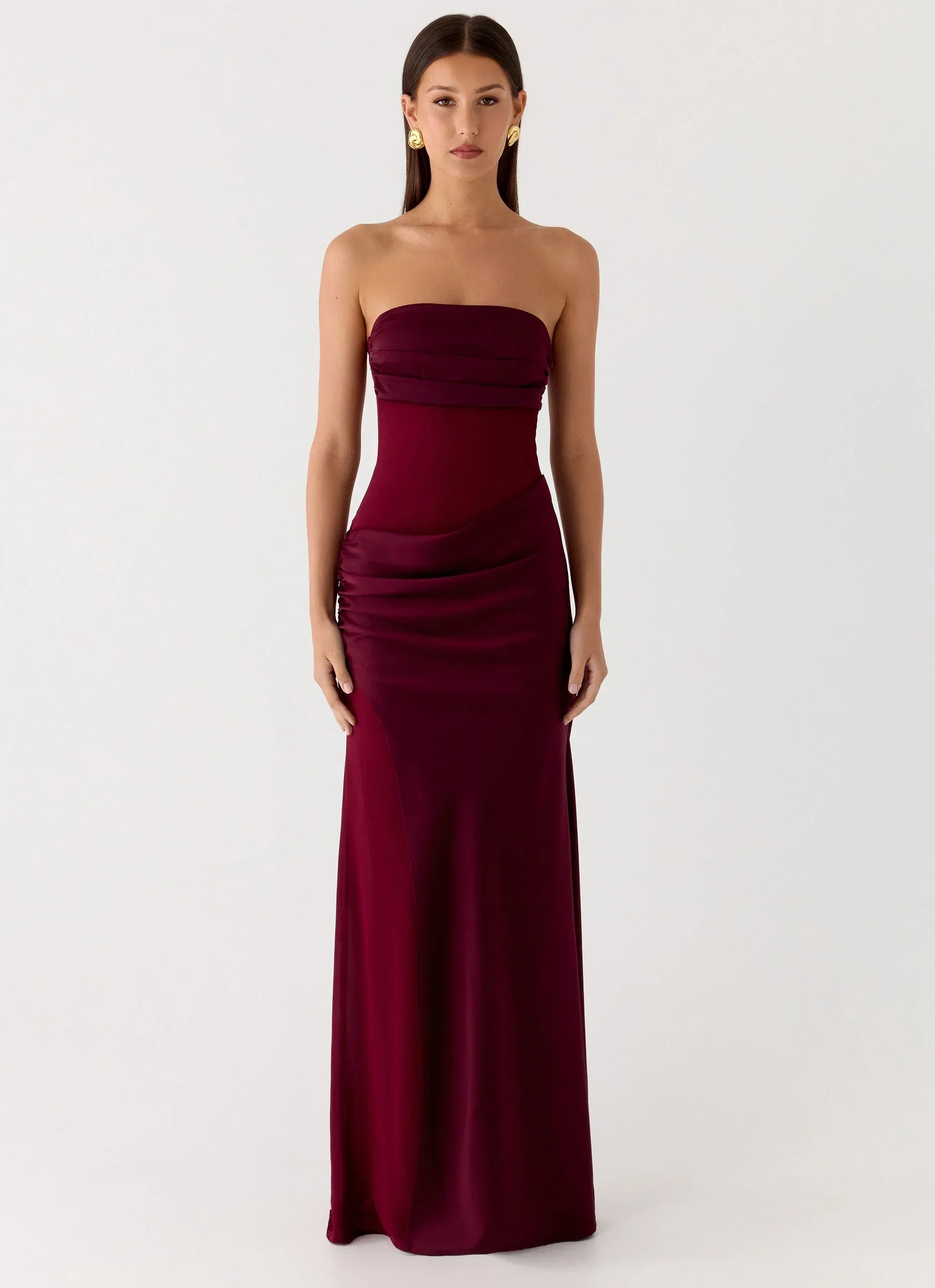 Champagne Skies Maxi Dress - Plum