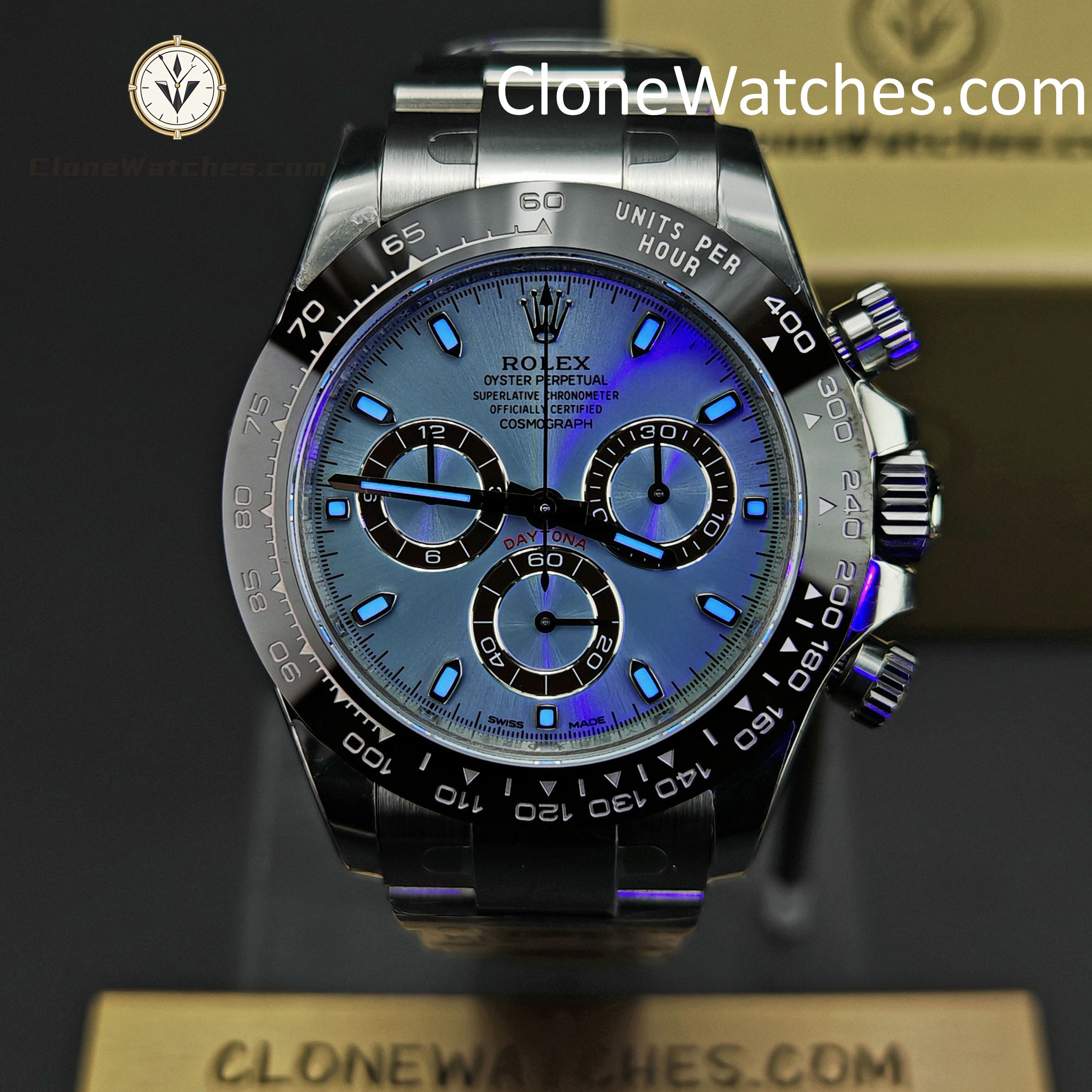 Rolex Super Clone Watches 1:1 ICE BLUE Daytona m116506-0001 4130 Movement