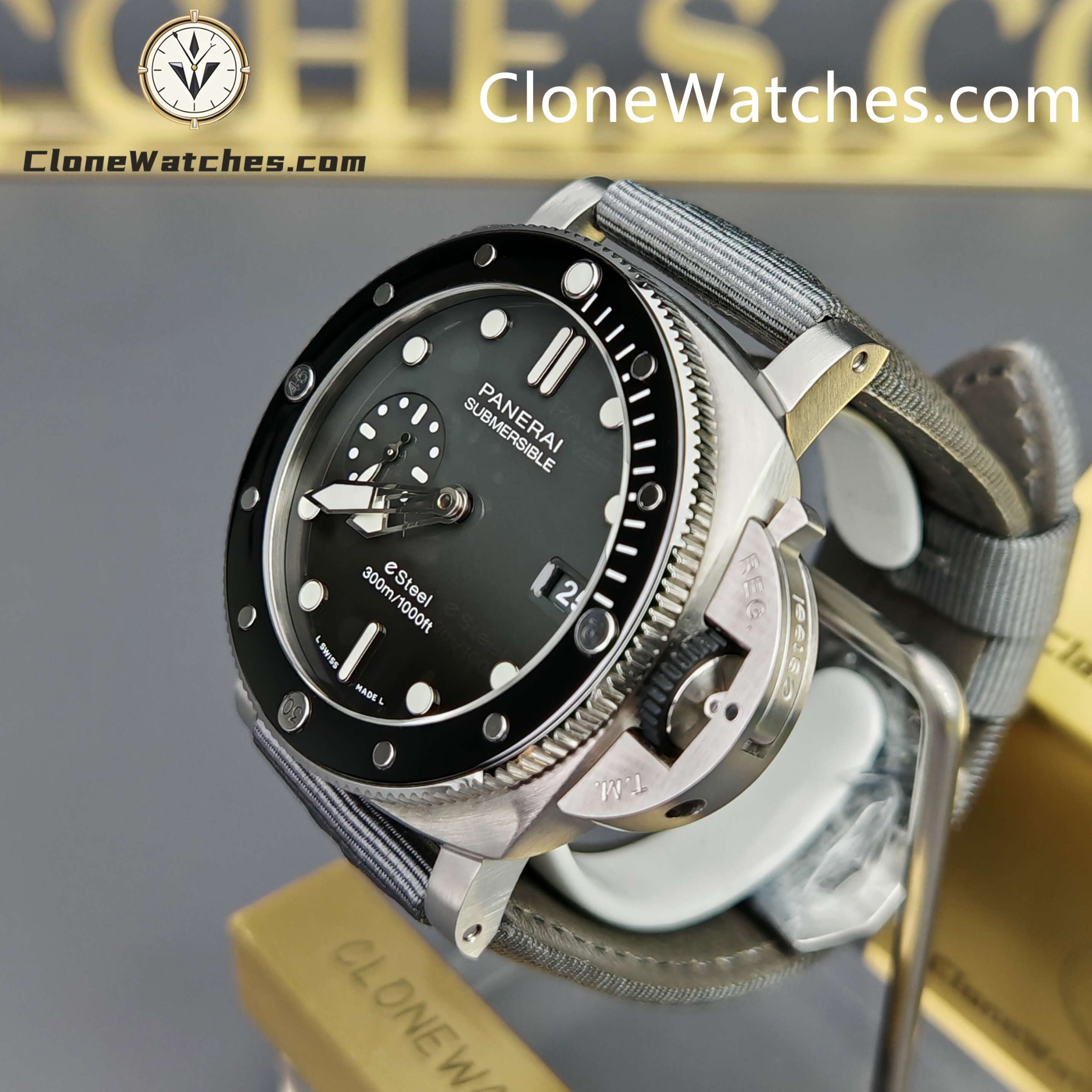 Panerai Super Clone Watches 1:1 Submersible QuarantaQuattro Grigio Roccia PAM01288