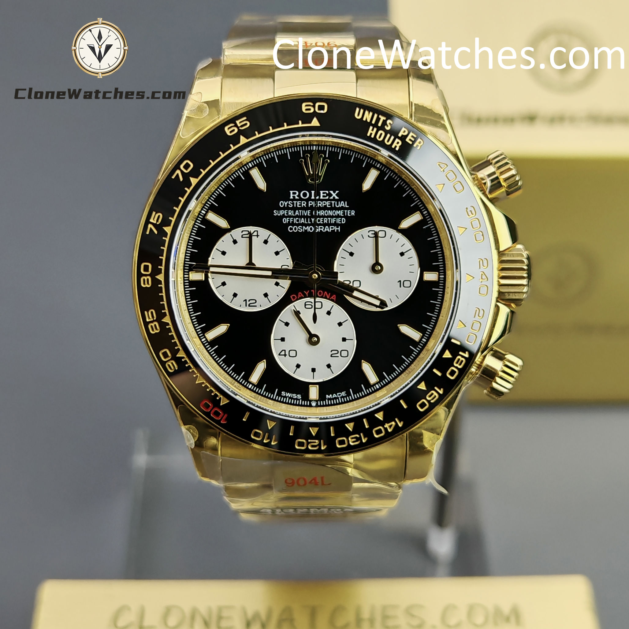 Rolex Super Clone Watches 1:1 Le Mans Daytona 100 Years Anniversary 18K Gold 4132 Movement