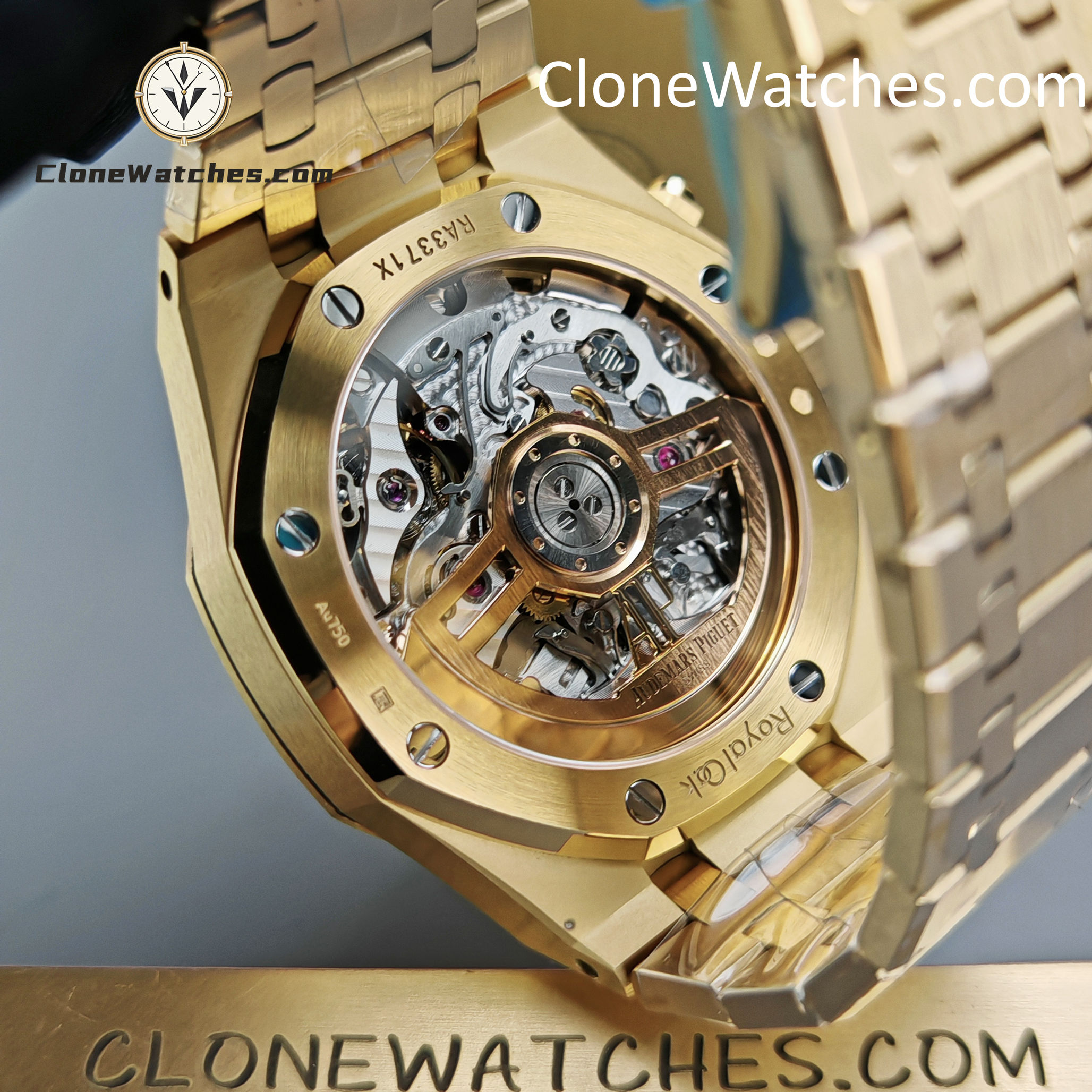 Audemars Piguet Super Clone Watches 1:1 Royal Oak Smoked Gold Dial 26240BA Selfwinding Chronograph