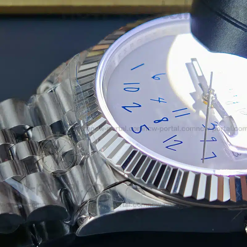 Rolex Super Clone Watches 1:1 DateJust “Who Cares I’m Already Late” White Custom Dial m126334 Jubilee 41MM 3235 Movement