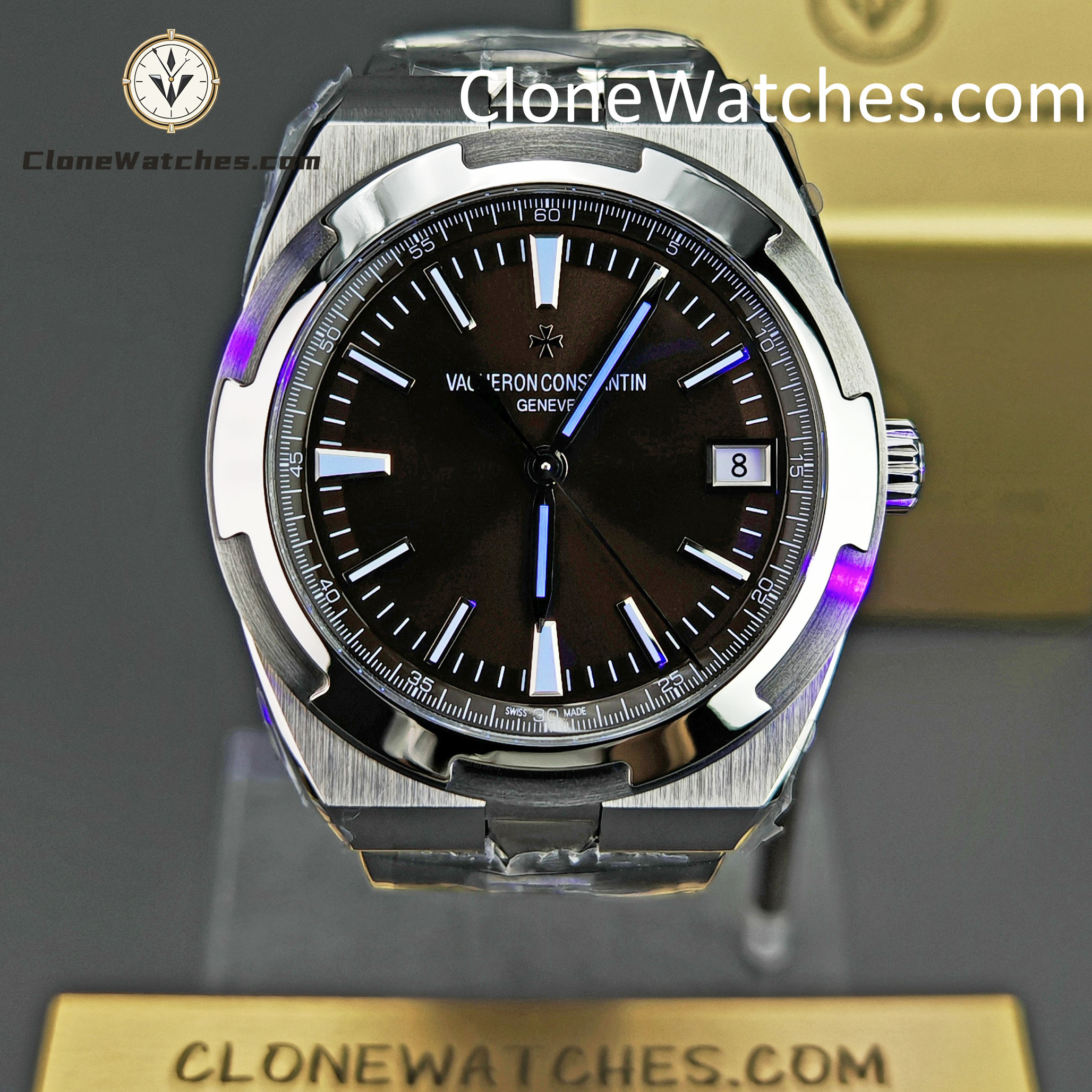 Vacheron Constantin Super Clone Watches 1:1 Overseas 4500V/110A-B146 Coffee Dial