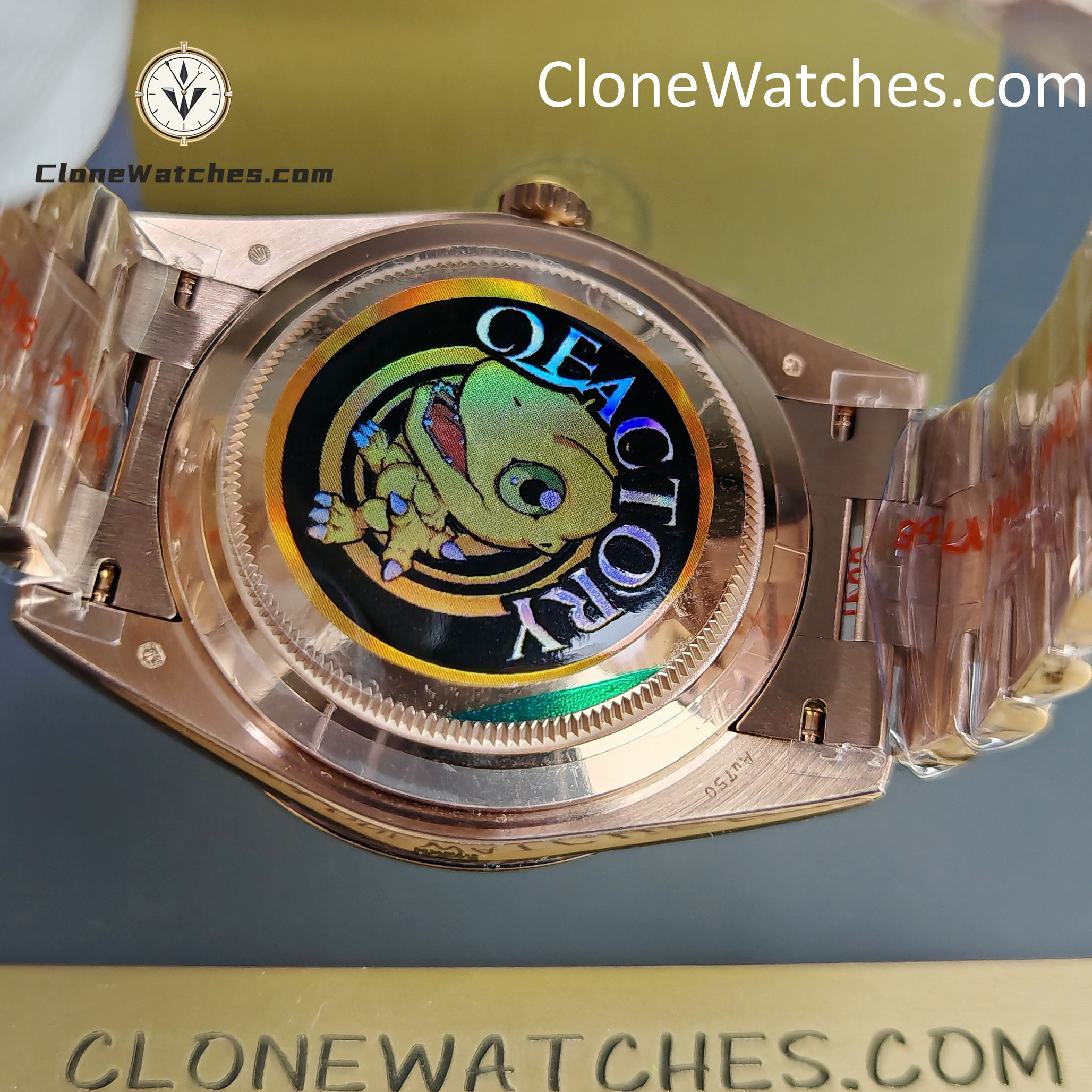 Rolex Super Clone Watches 1:1 Day Date 18K Rose Gold Roman Dial 40mm m228235-0032 3255 Movement