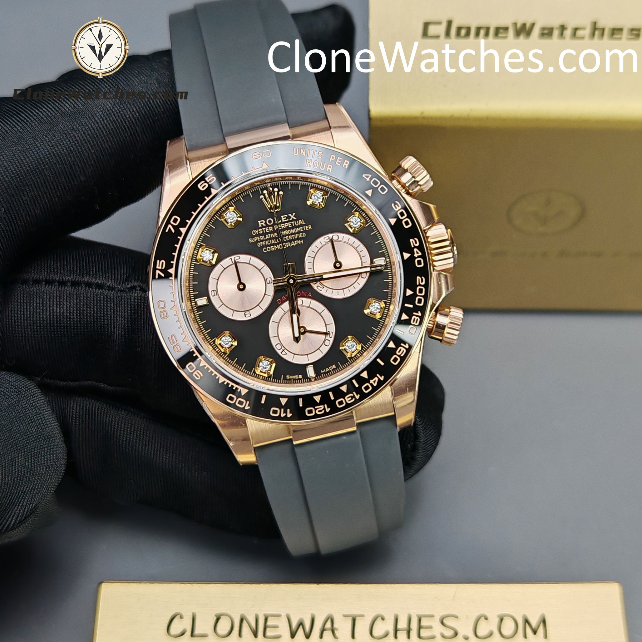 Rolex Super Clone Watches 1:1 Daytona Rose Gold M126515ln-0004 4131 Movement