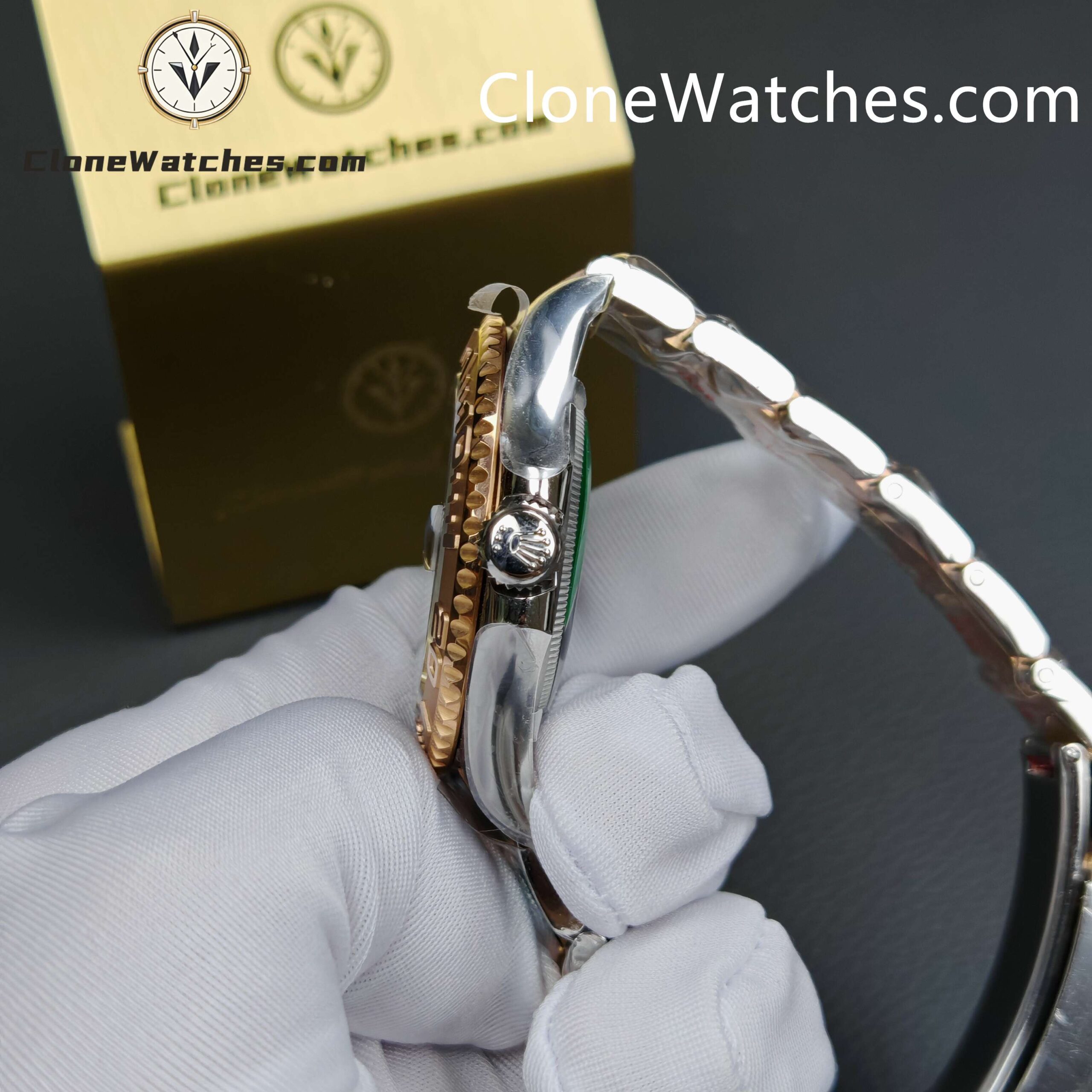 Rolex Super Clone Watches 1:1 Yacht Master Rose Gold Black Dial M126621-0002 3235 Movement