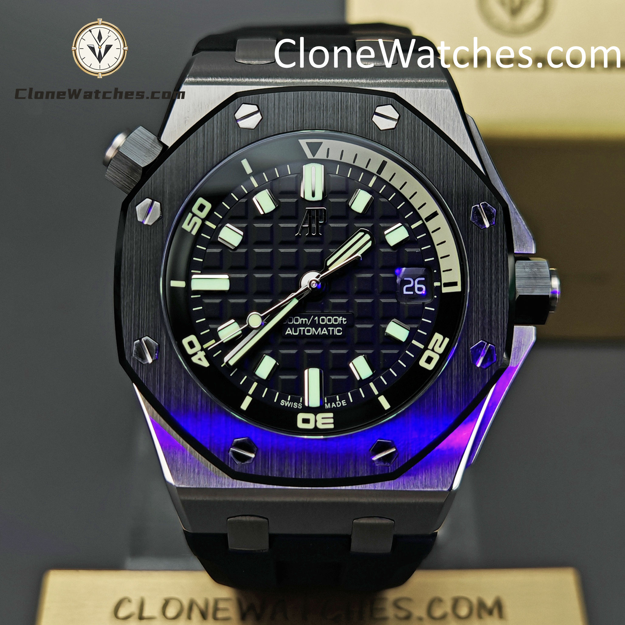 Audemars Piguet Super Clone Watches 1:1 Royal Oak Offshore 15720 Black Dial