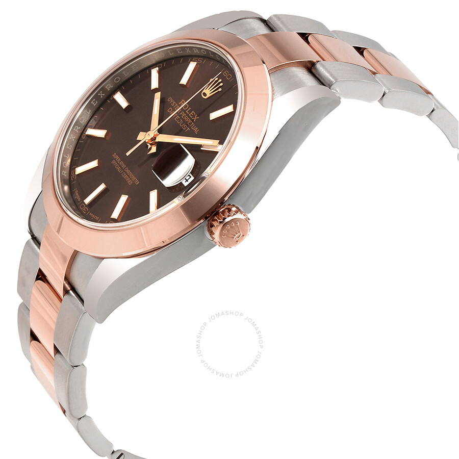 Rolex Datejust 41 Chocolate Brown Dial Steel and 18K Rose Gold Men s Watch 126301CHSO（Lifetime free warranty+90-days replacement service & Refund!.）